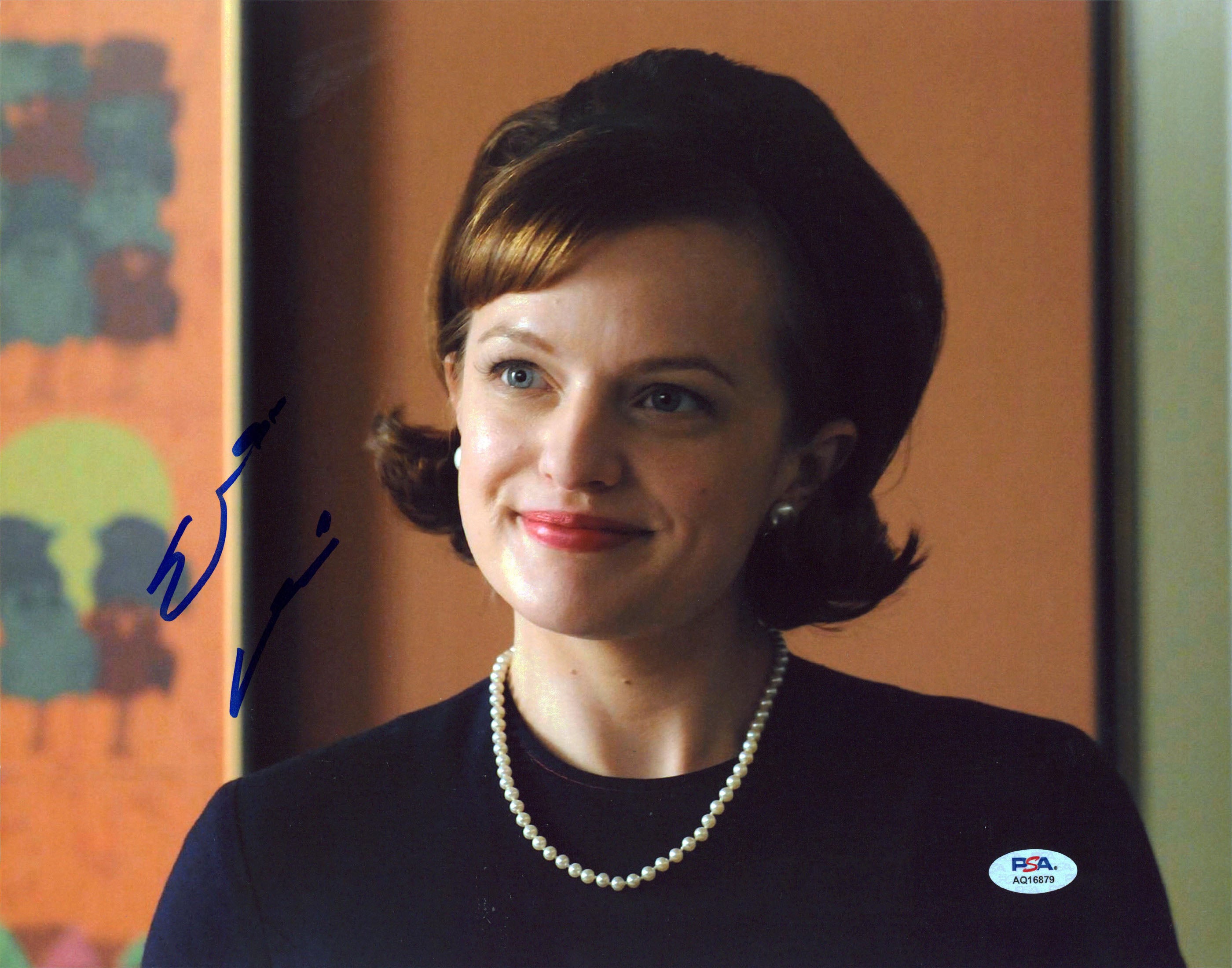 Elisabeth Moss Mad Men Authentic Signed 11x14 Horizontal Photo PSA/DNA #AQ16879