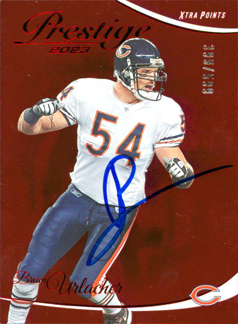 Bears Brian Urlacher Signed 2023 Panini Prestige XP Red #48 Card PSA #AP90740