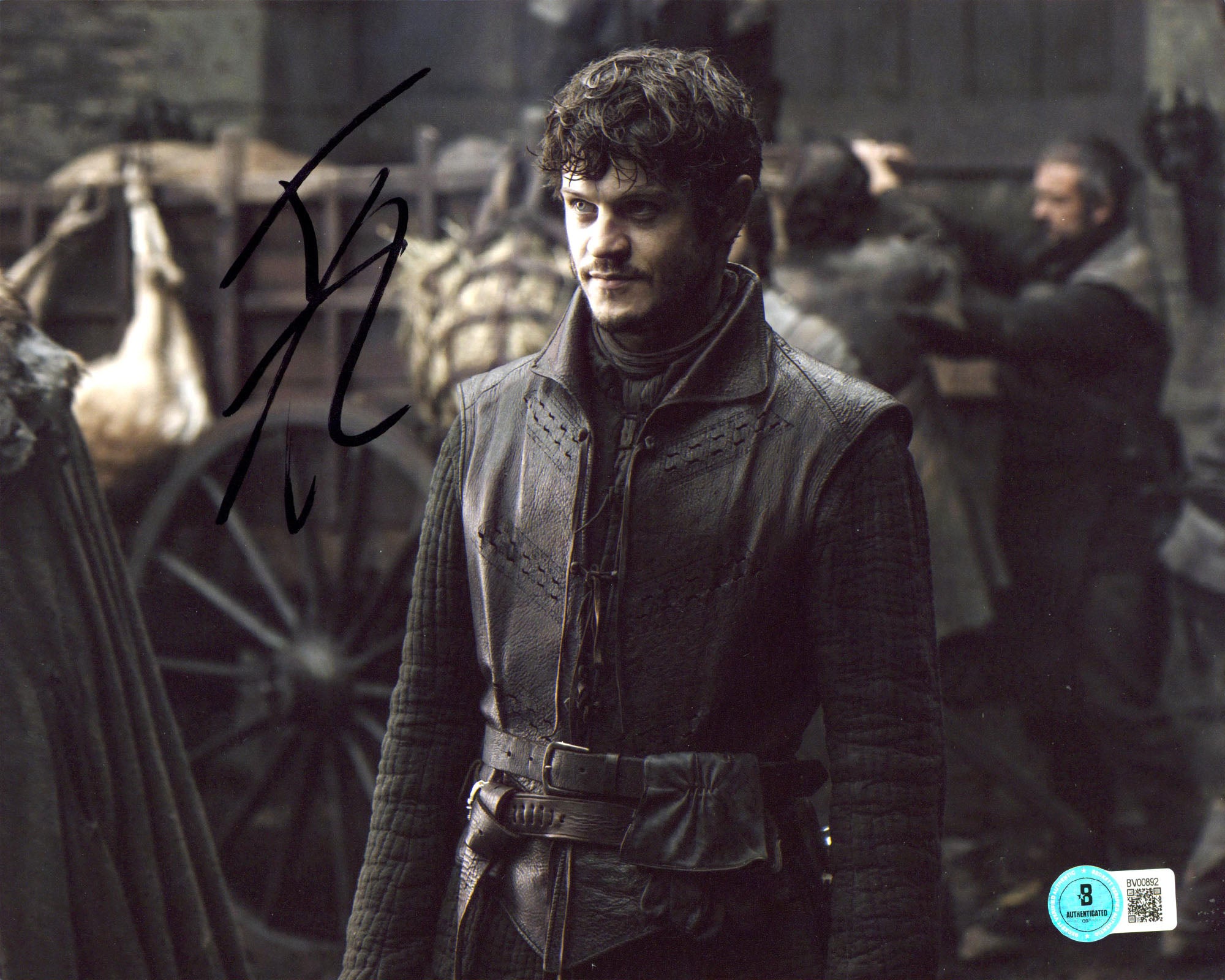 Iwan Rheon Game of Thrones Authentic Signed 8x10 Horizontal Photo BAS #BV00892