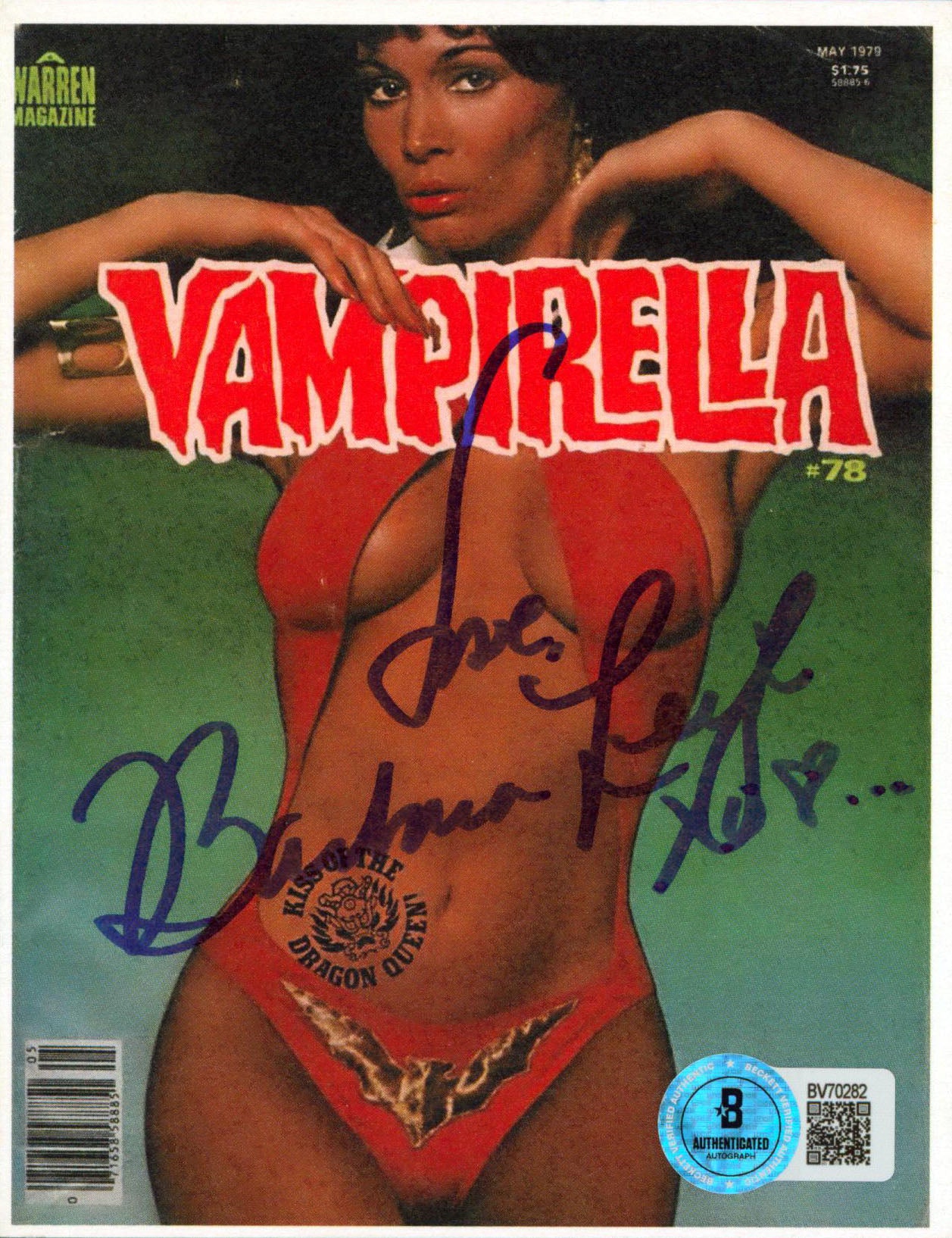 Barbara Leigh Vampirella Love Authentic Signed 4x6 Photo BAS #BV70282