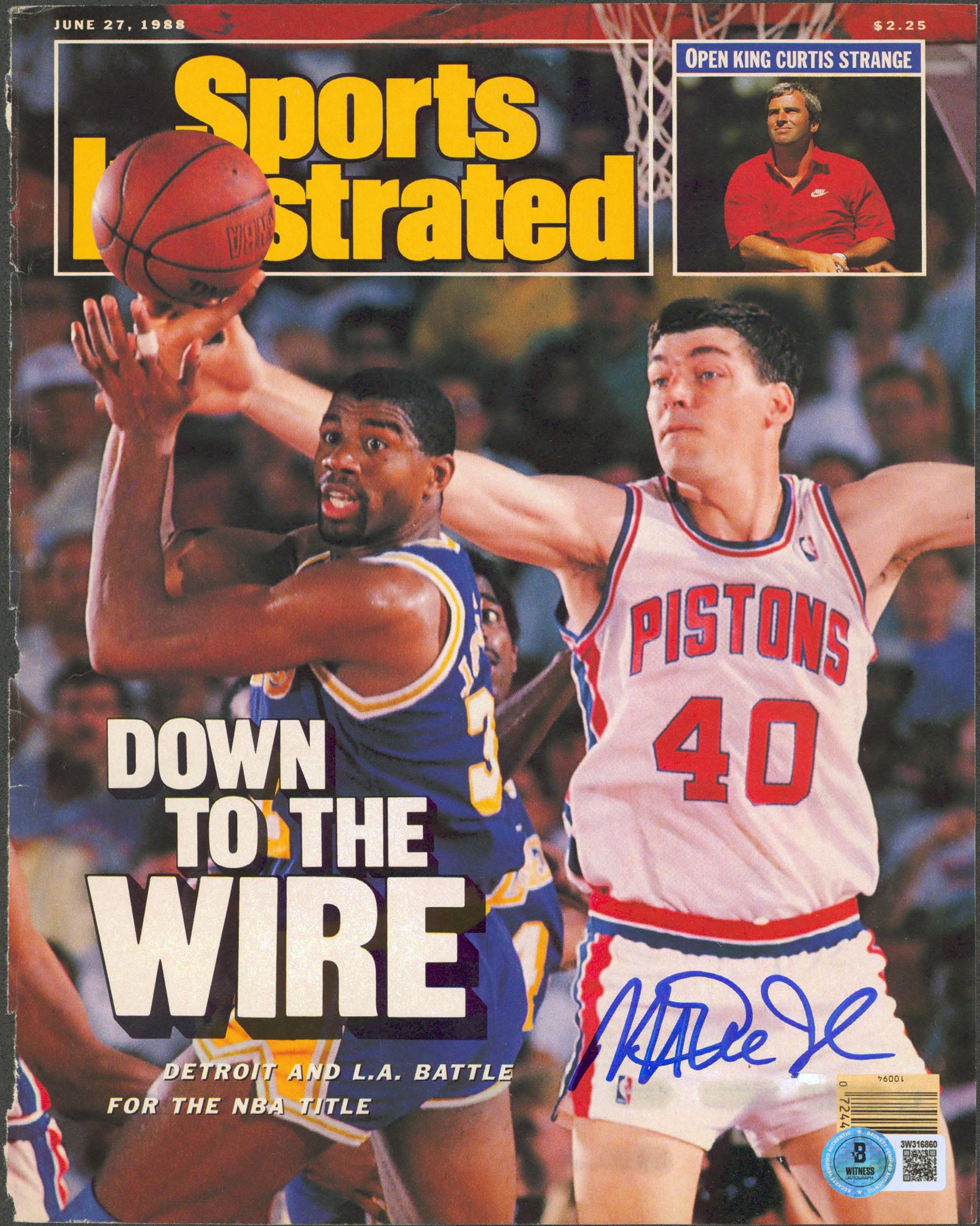 Lakers Magic Johnson Authentic Signed June 1988 SI Magazine Cover BAS #3W316860
