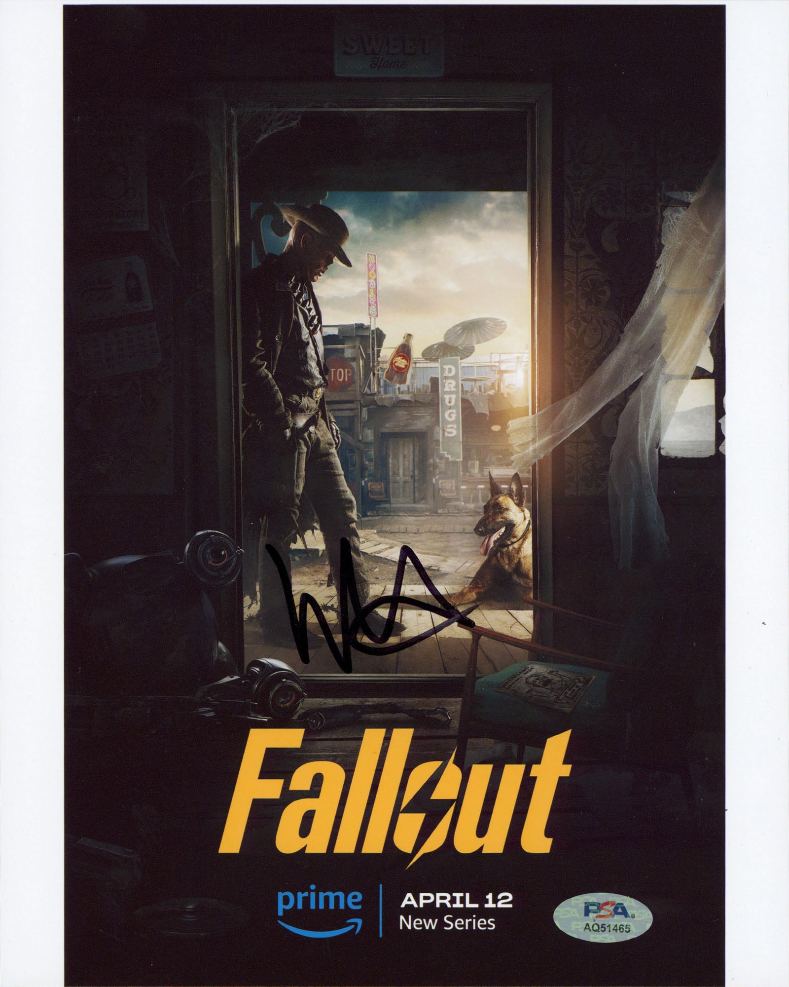 Walton Goggins Fallout Authentic Signed 8x10 Vertical Photo PSA/DNA #AQ51465