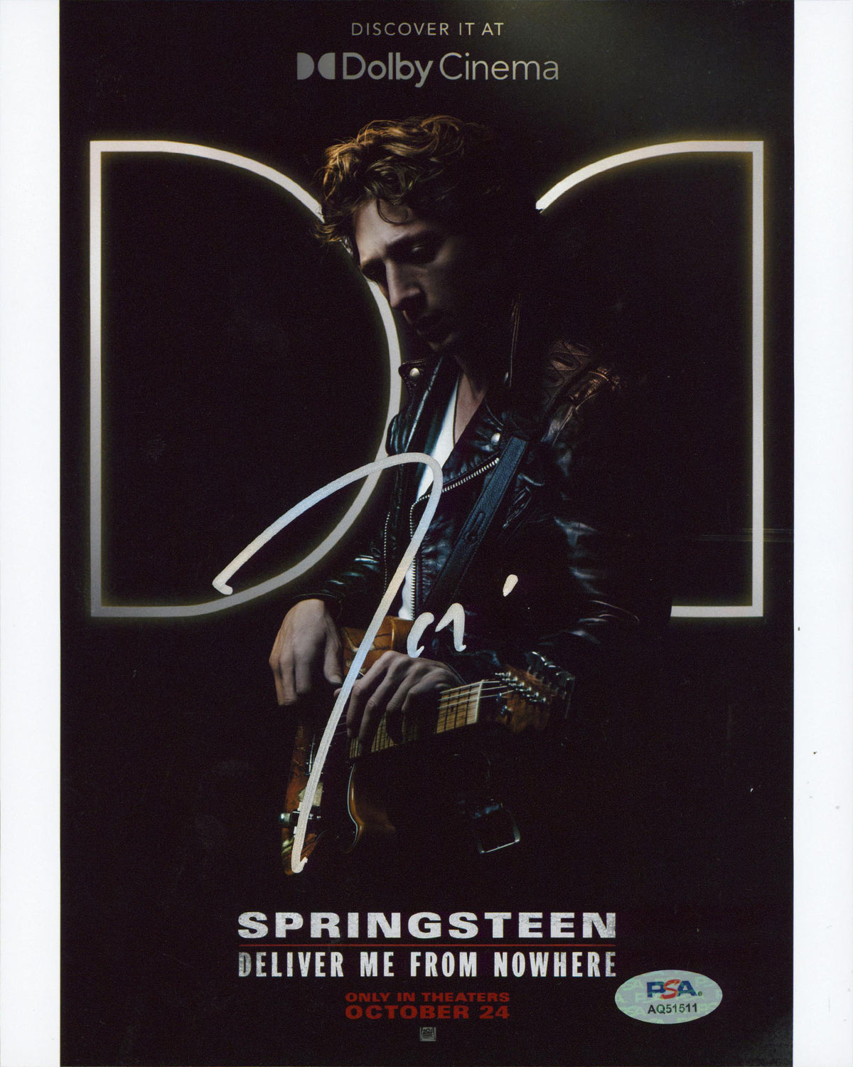 Jeremy Allen White Springsteen Authentic Signed 8x10 Photo PSA/DNA #AQ51511