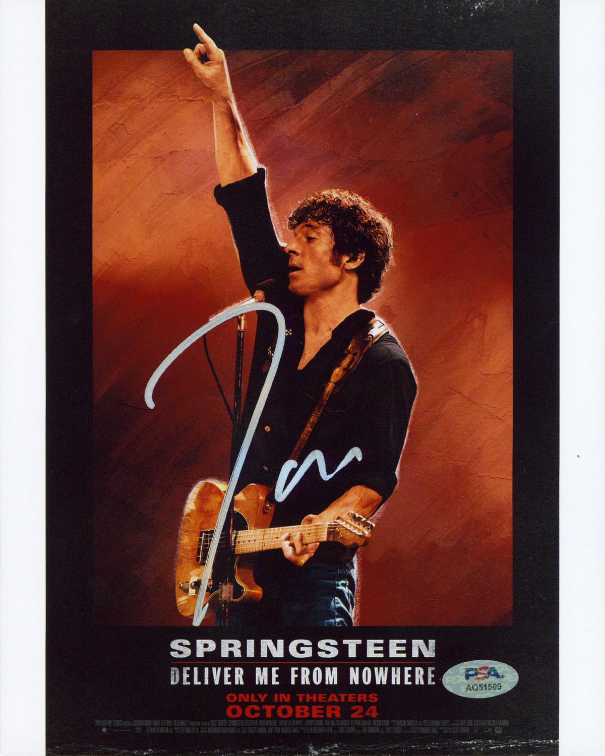 Jeremy Allen White Springsteen Authentic Signed 8x10 Photo PSA/DNA #AQ51509
