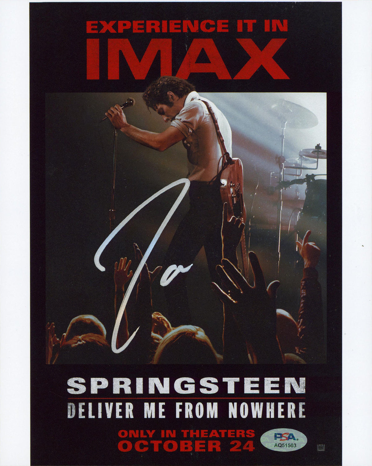 Jeremy Allen White Springsteen Authentic Signed 8x10 Photo PSA/DNA #AQ51503