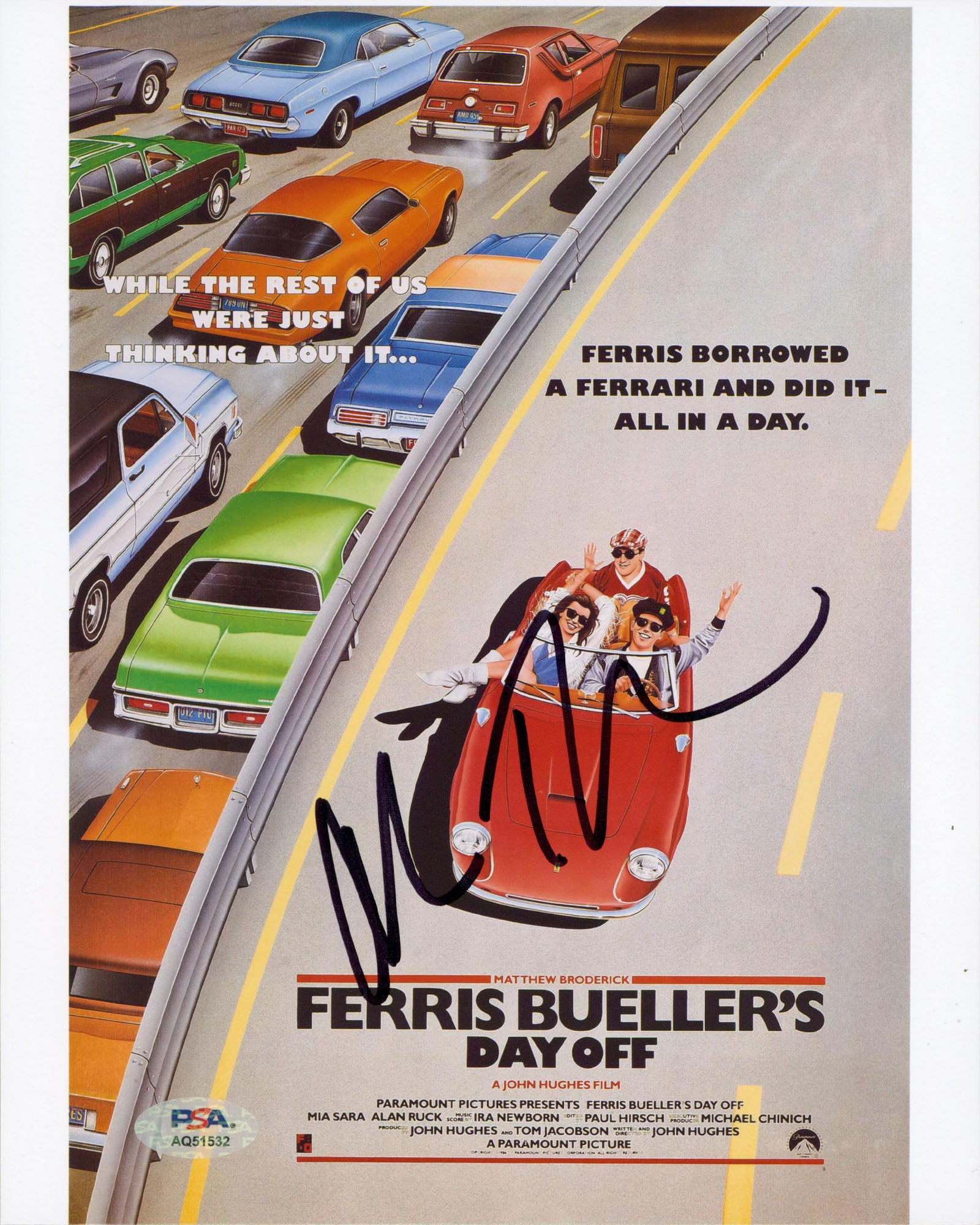 Alan Ruck Ferris Bueller's Day Off Authentic Signed 8x10 Photo PSA/DNA #AQ51532