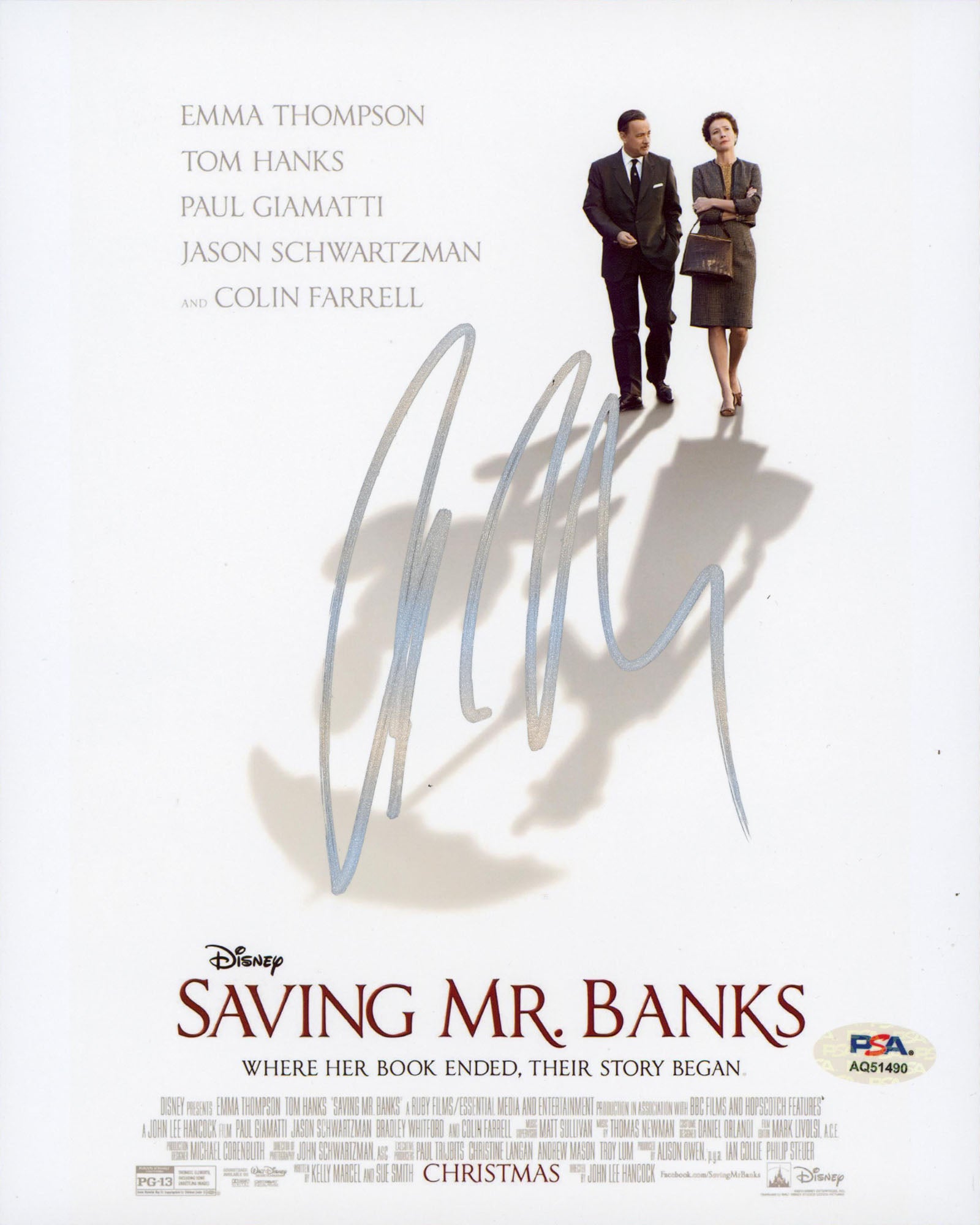 Colin Farrell Saving Mr. Banks Authentic Signed 8x10 Vertical Photo PSA AQ51490