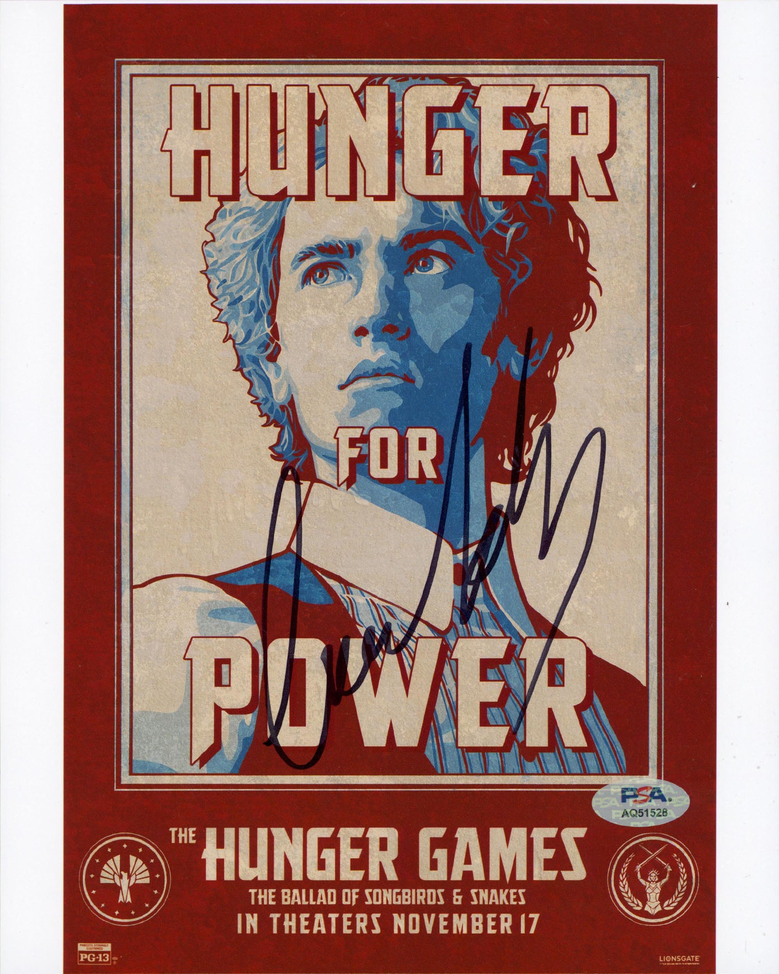 Tom Blyth The Hunger Games Ballad of Songbirds & Snakes Signed 8x10 Photo PSA