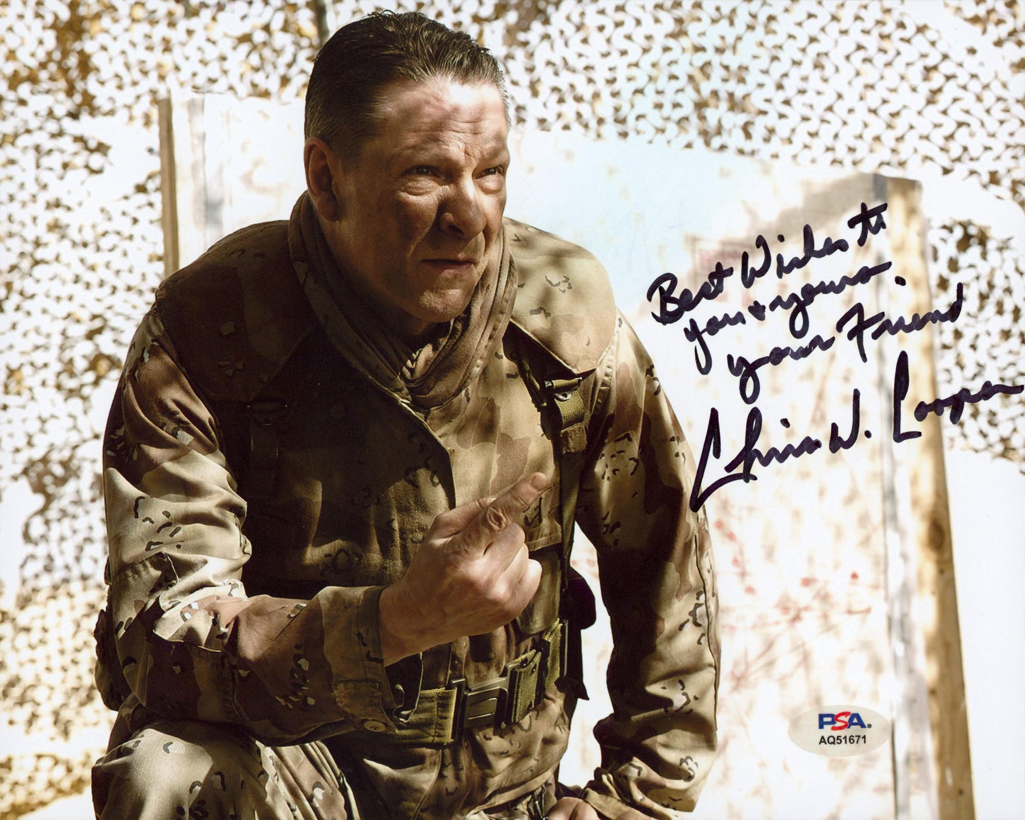 Chris Cooper Jarhead "Best Wishes To You.." Signed 8x10 Photo PSA/DNA #AQ51671