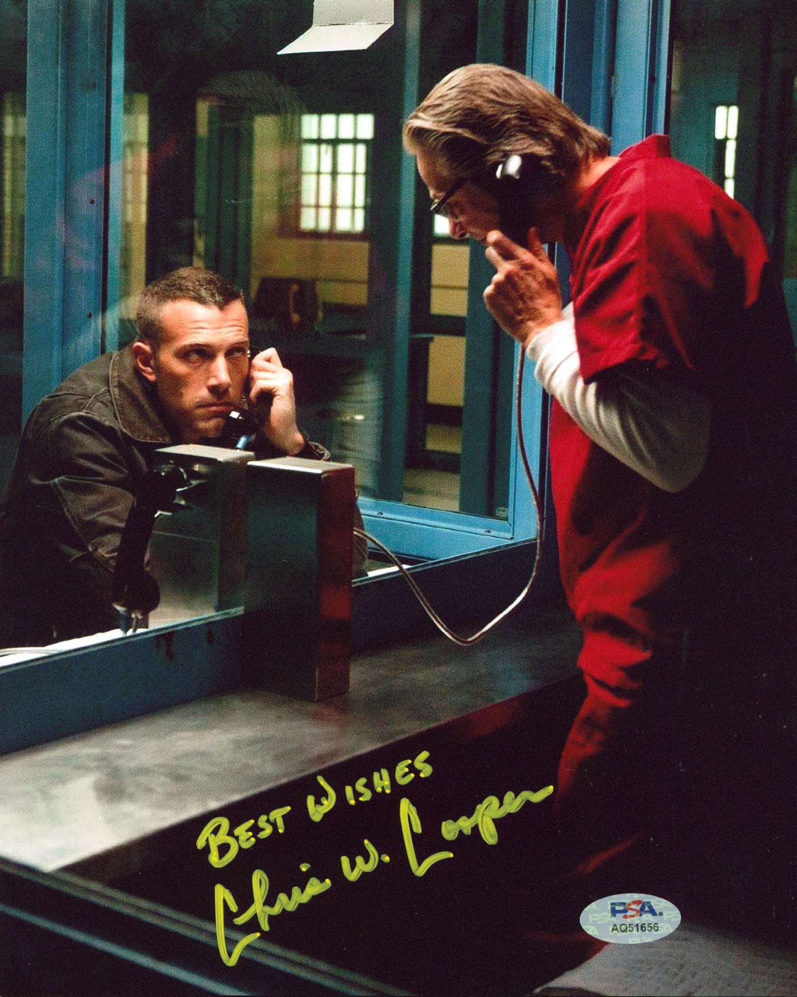 Chris Cooper The Town "Best Wishes" Authentic Signed 8x10 Photo PSA/DNA 1