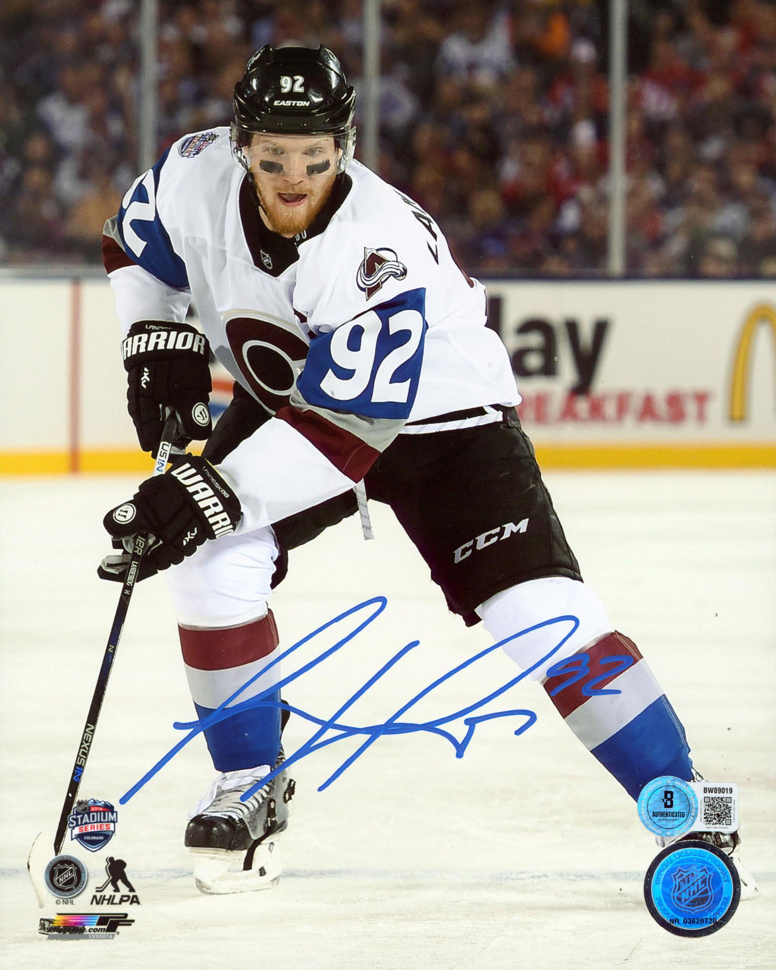 Avalanche Gabriel Landeskog Authentic Signed 8x10 Vertical Photo BAS #BW89019