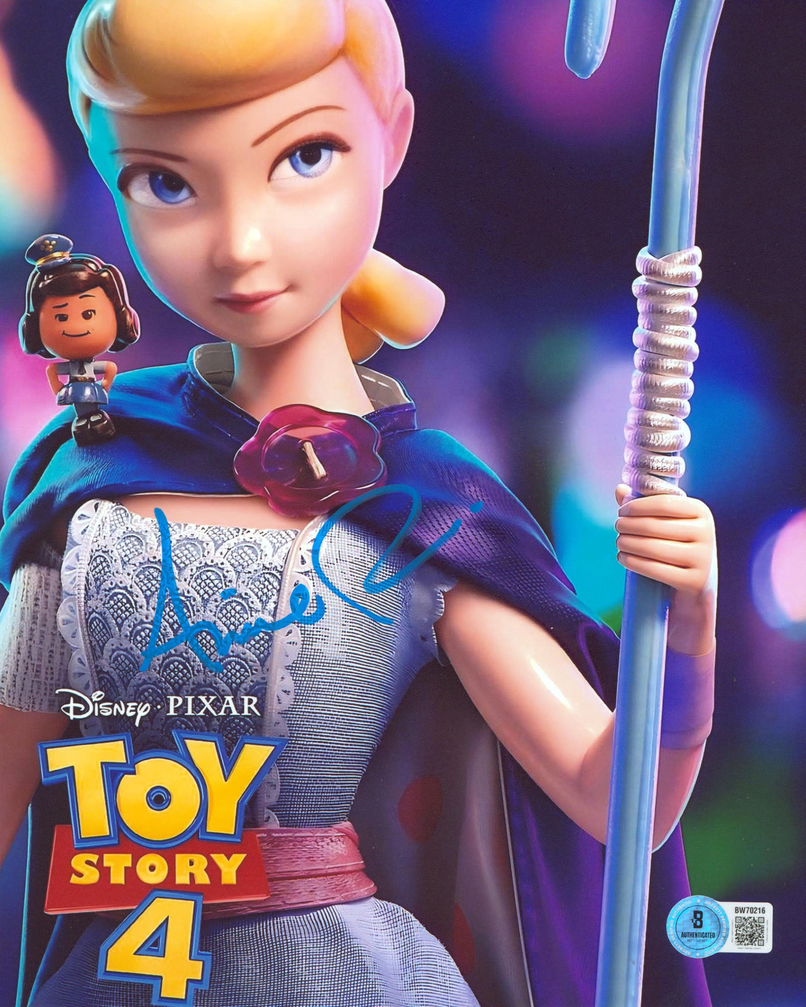 Annie Potts Toy Story 4 Authentic Signed 8x10 Vertical Photo BAS 2