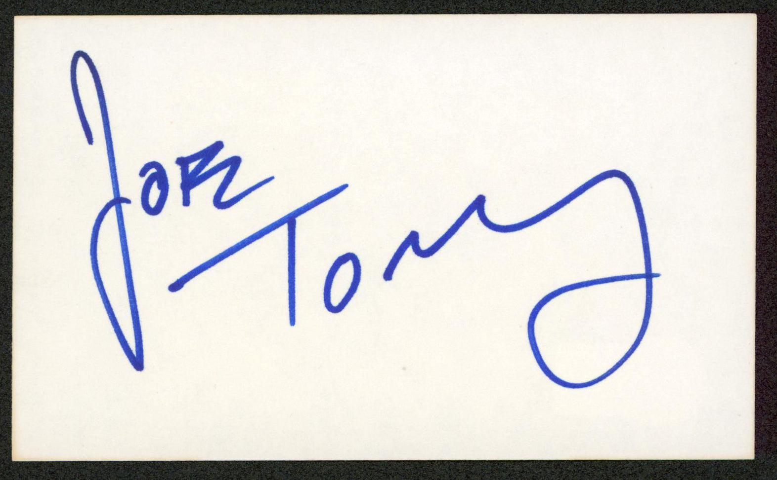 Joe Torry NCIS Authentic Signed 3x5 Index Card Autographed BAS #BN33233