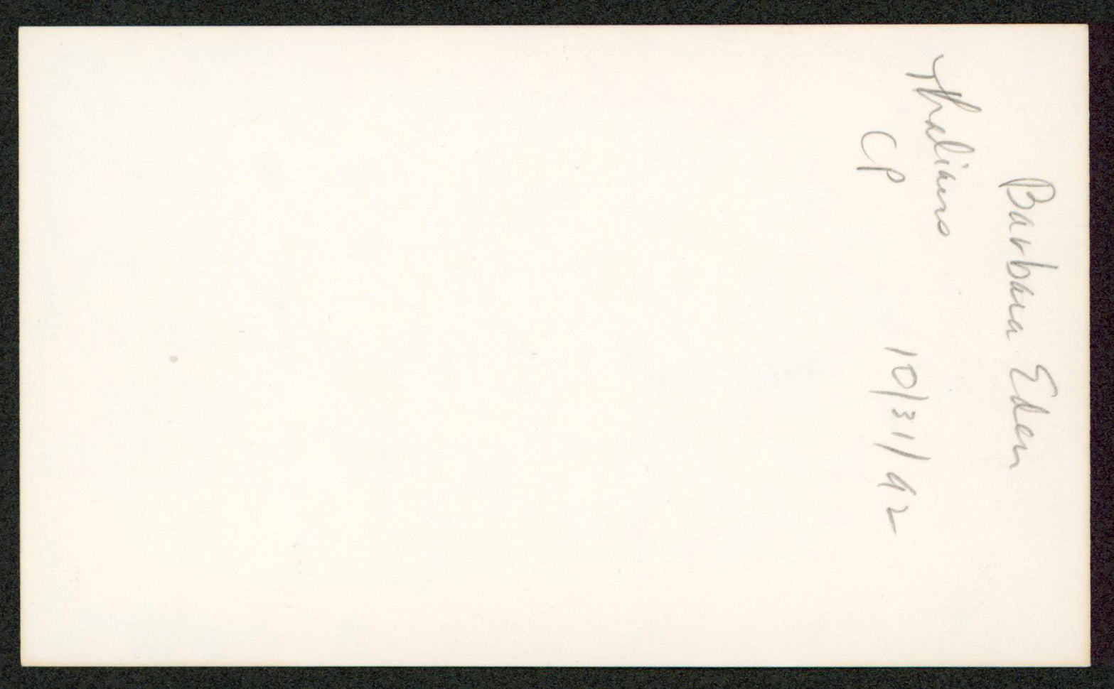Barbara Eden I Dream of Jeannie Authentic Signed 3x5 Index Card BAS #BL98082