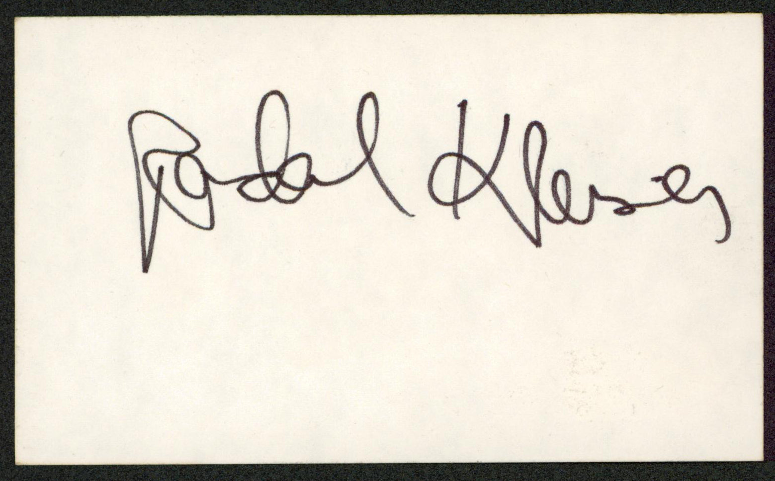 Randal Kleiser Grease Authentic Signed 3x5 Index Card Autographed BAS #BW70001