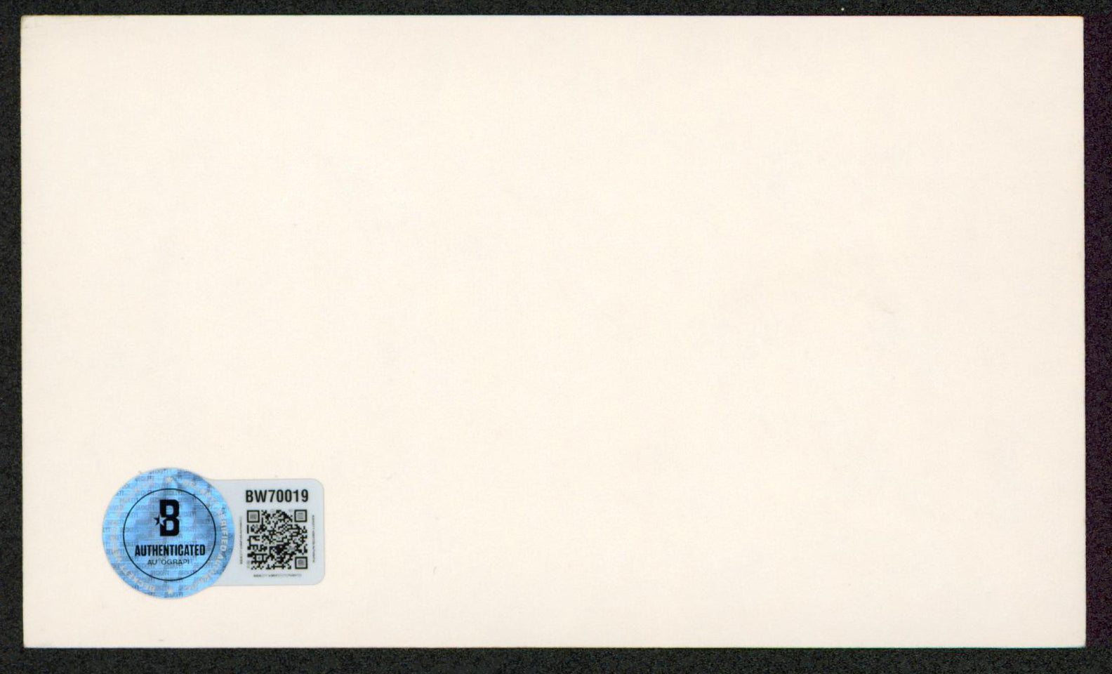 Peggy Stewart That's My Boy Authentic Signed 3x5 Index Card BAS #BW70019