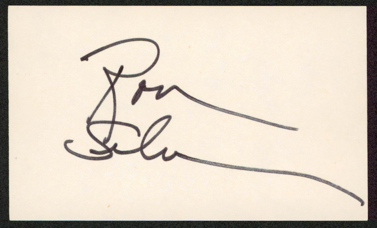 Ron Silver Timecop Authentic Signed 3x5 Index Card Autographed BAS #BW70021