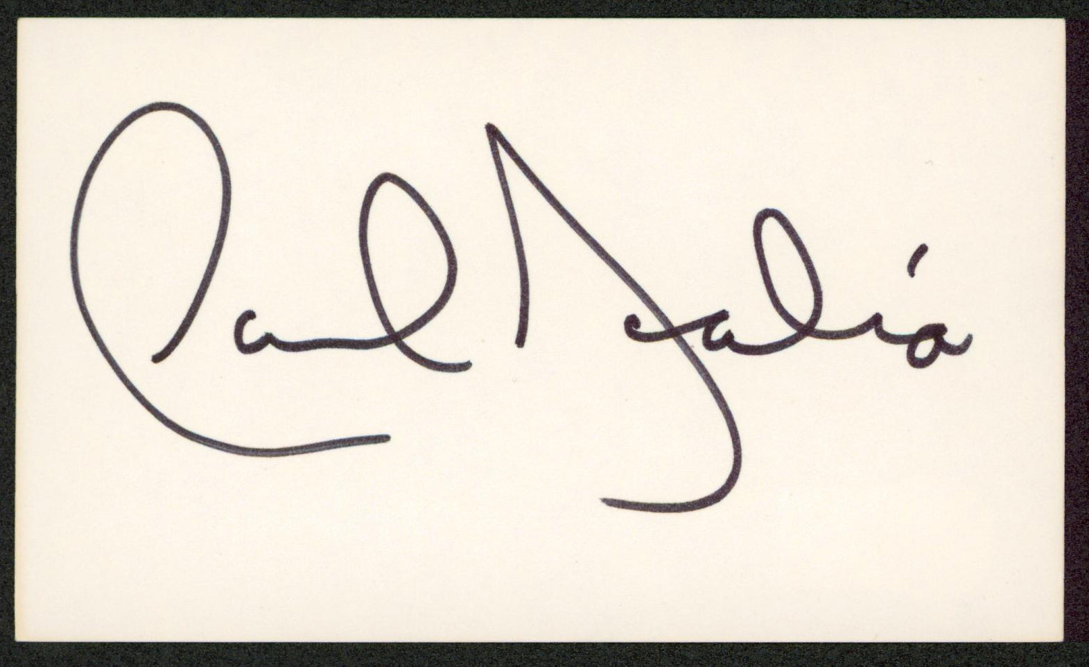Jack Scalia All My Children Authentic Signed 3x5 Index Card BAS #BW70024