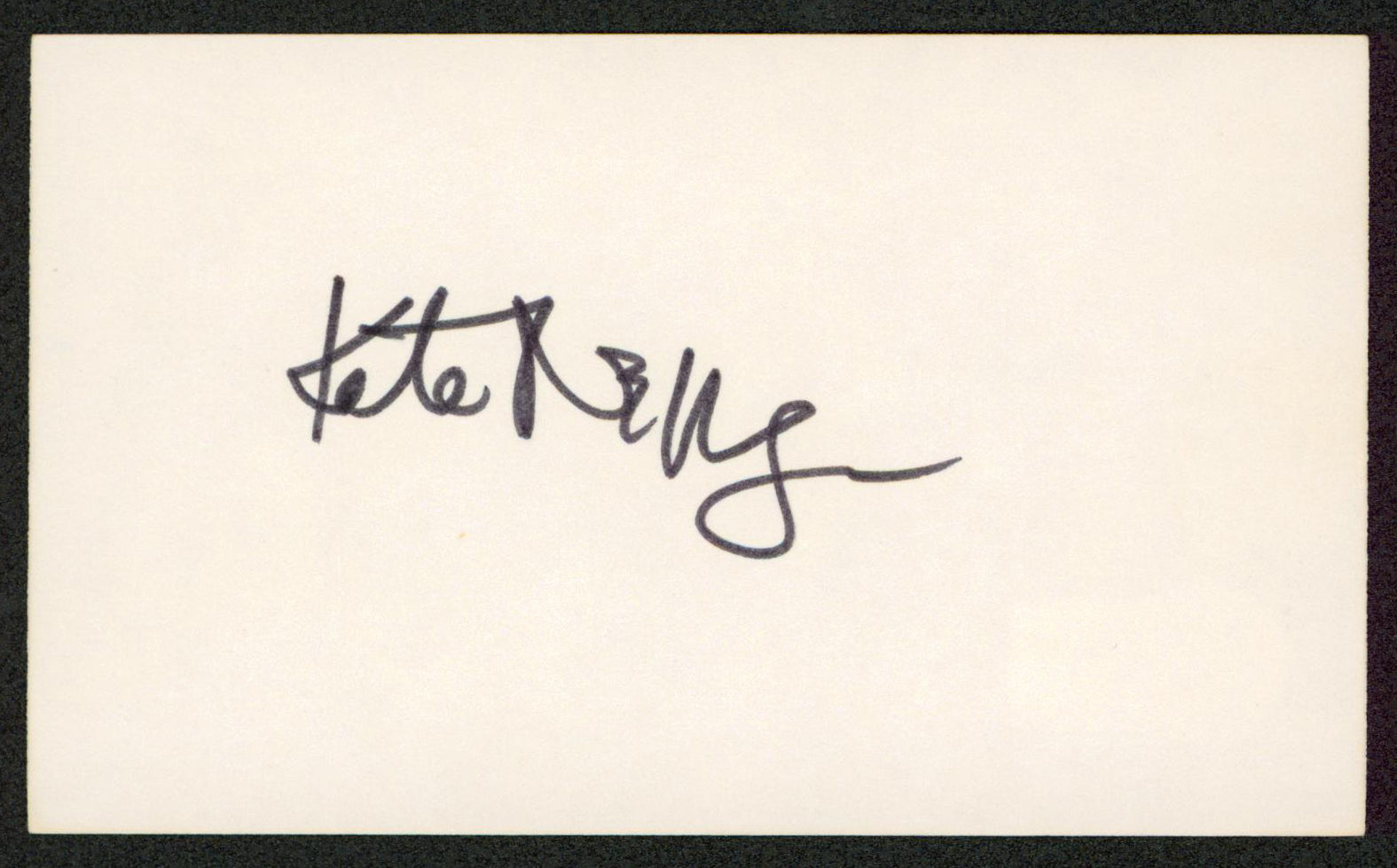 Kate Nelligan The Cider House Rules Authentic Signed 3x5 Index Card BAS #BW70028