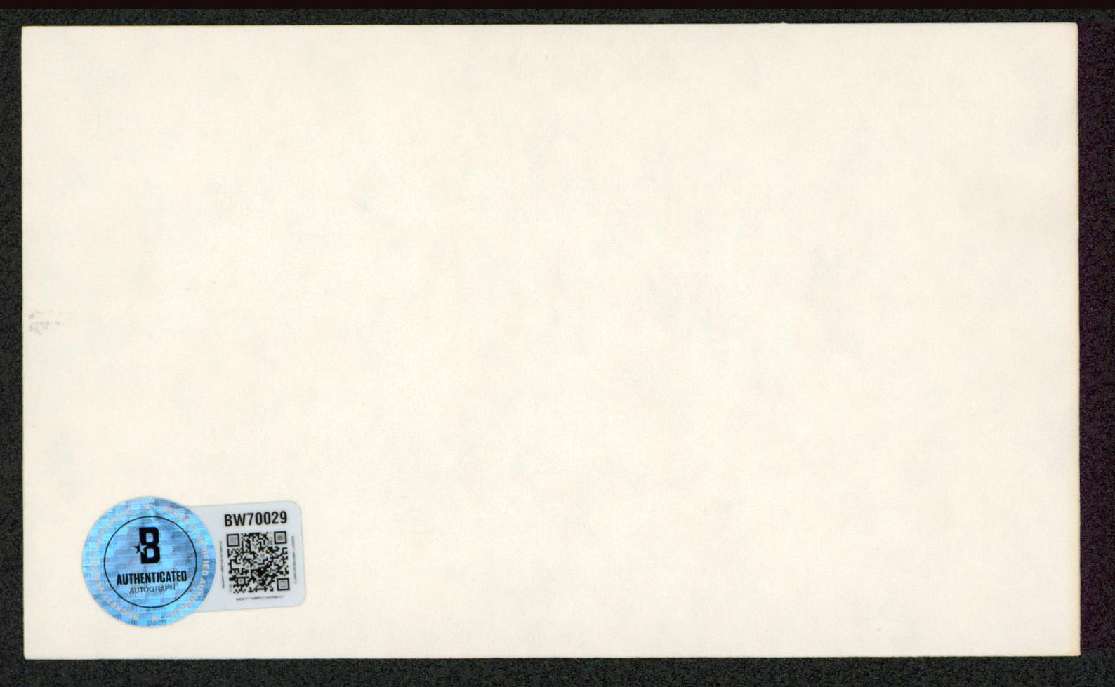 Cheryl Tiegs The Brown Bunny Authentic Signed 3x5 Index Card BAS #BW70029