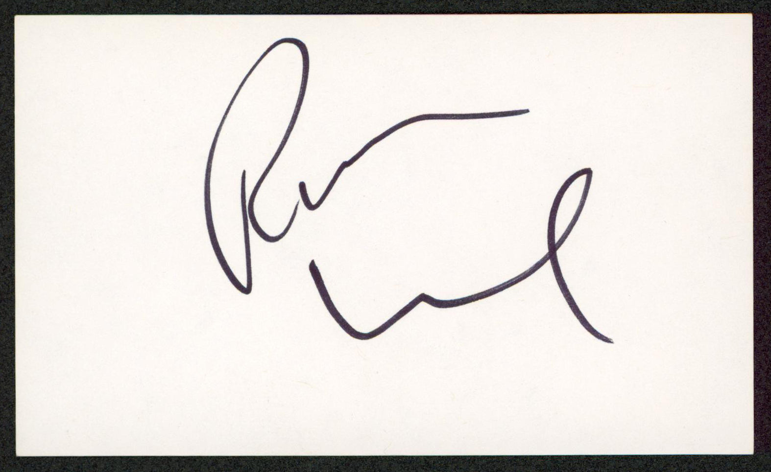 Robert Wuhl Arliss Authentic Signed 3x5 Index Card Autographed BAS #BW70032
