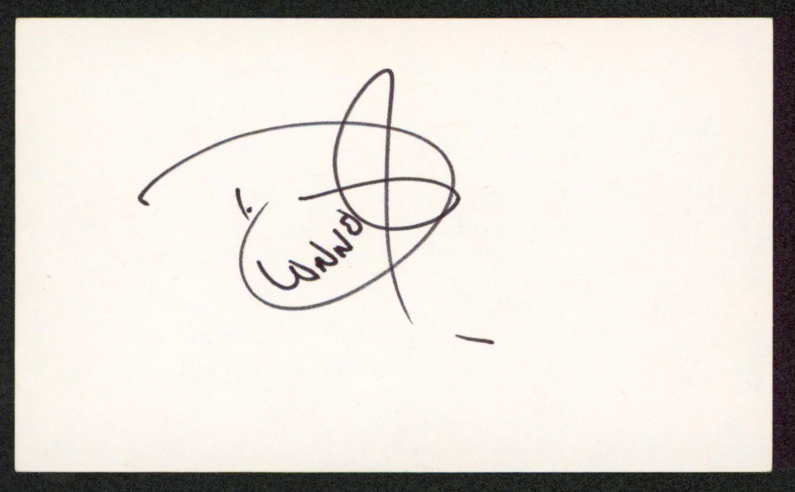 Dionne Warwick Authentic Signed 3x5 Index Card Autographed BAS #BW70034