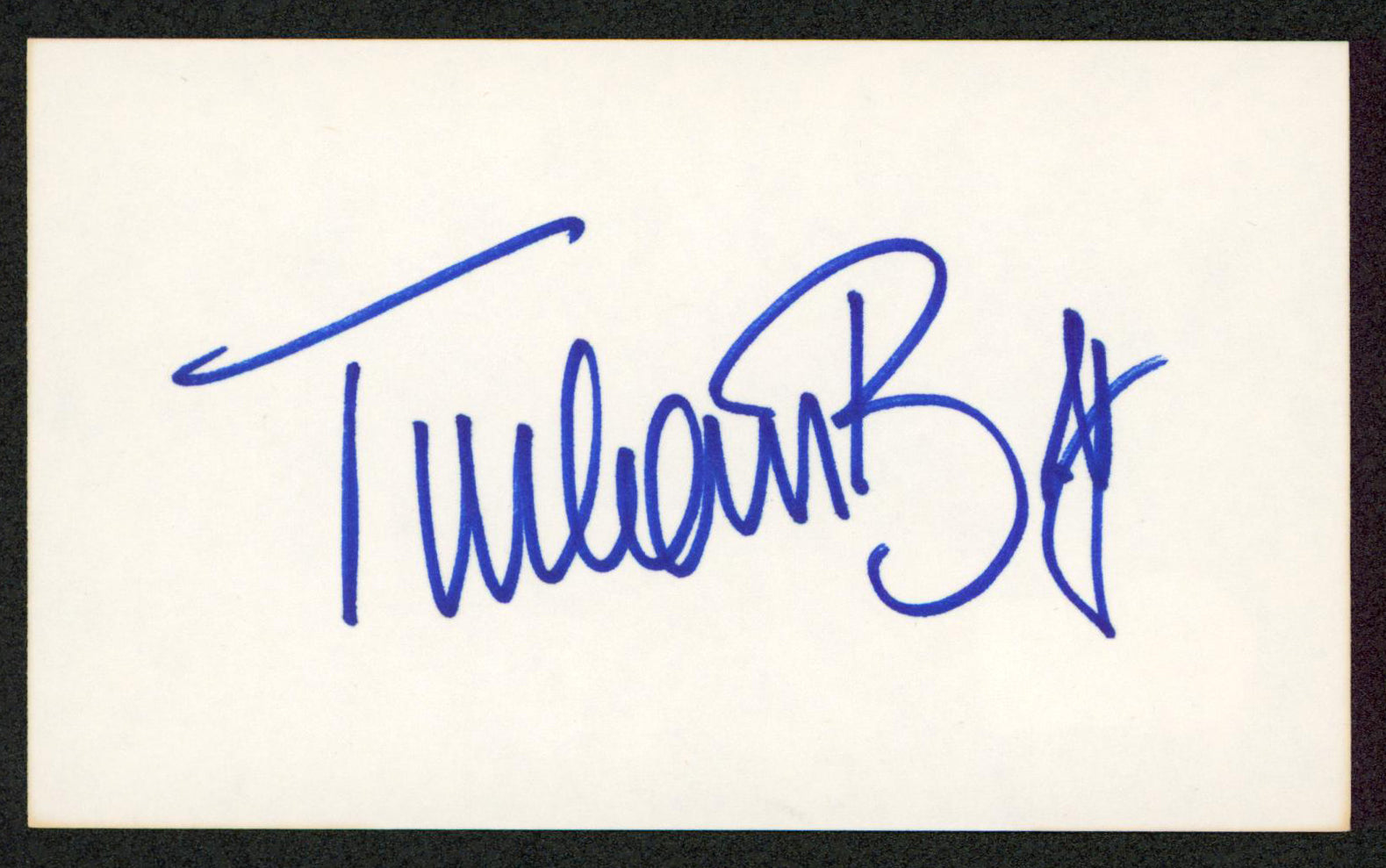 Turhan Bey The Mummy's Tomb Authentic Signed 3x5 Index Card BAS #BW70043