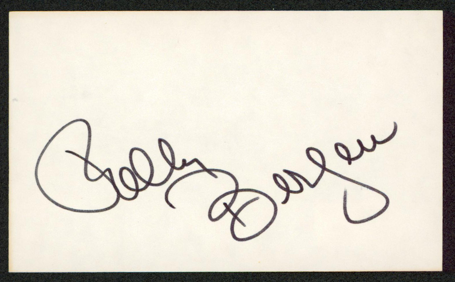 Polly Bergen The Sopranos Authentic Signed 3x5 Index Card BAS #BW70046