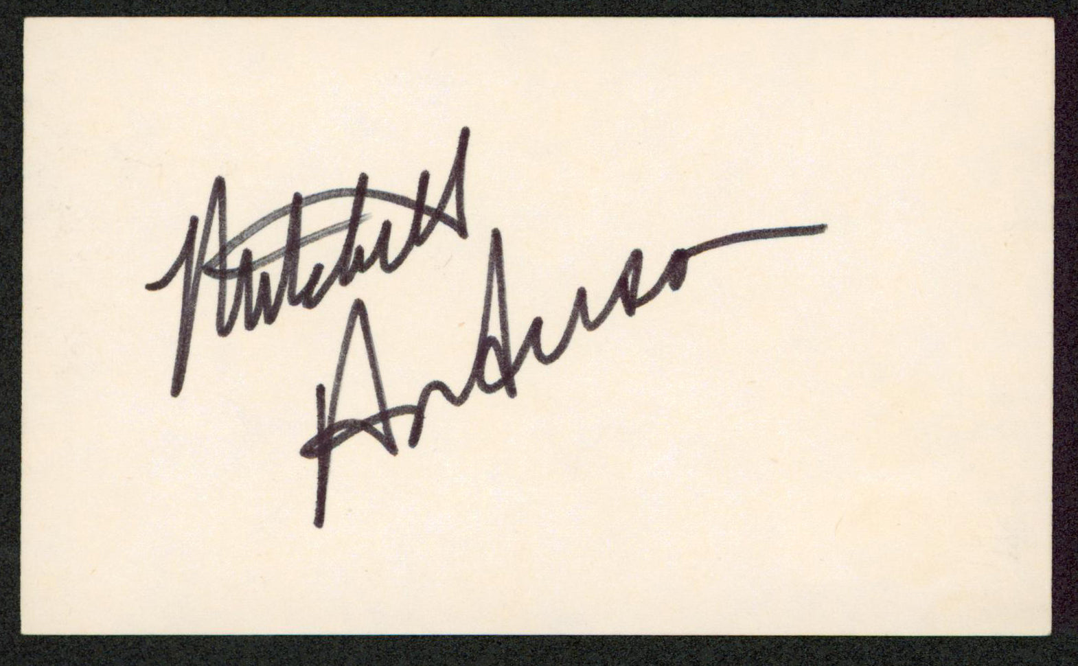 Mitchell Anderson Party of Five Authentic Signed 3x5 Index Card BAS #BW70067