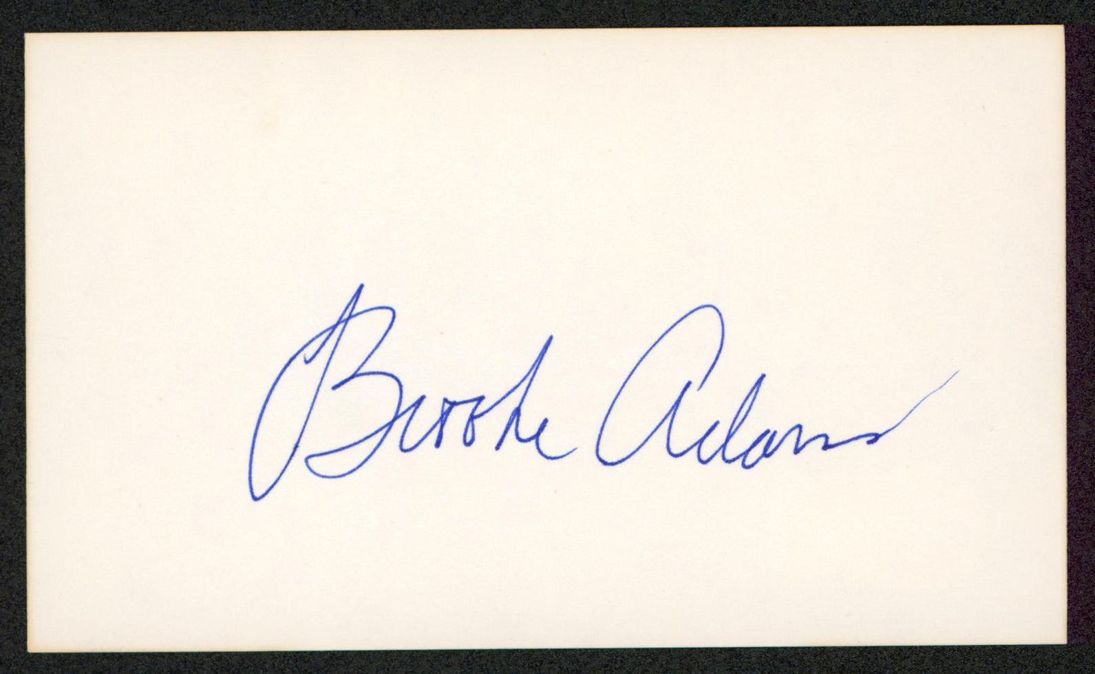 Brooke Adams Invasion of the Body Snatchers Signed 3x5 Index Card BAS #BW70076