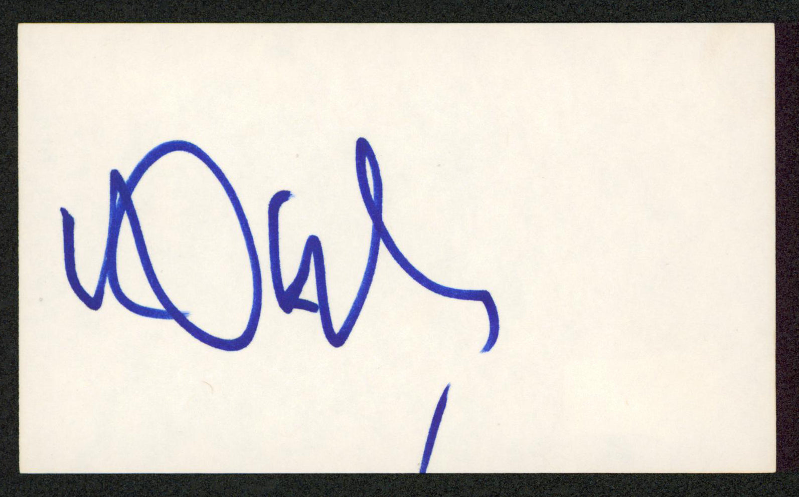 Dub Taylor Bonnie & Clyde Authentic Signed 3x5 Index Card BAS #BW35490