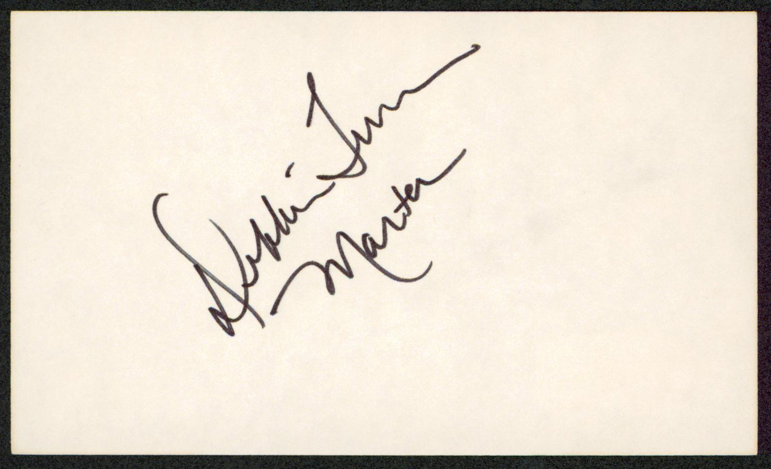 Debbie Turner The Sound Of Music Authentic Signed 3x5 Index Card BAS #BW35503