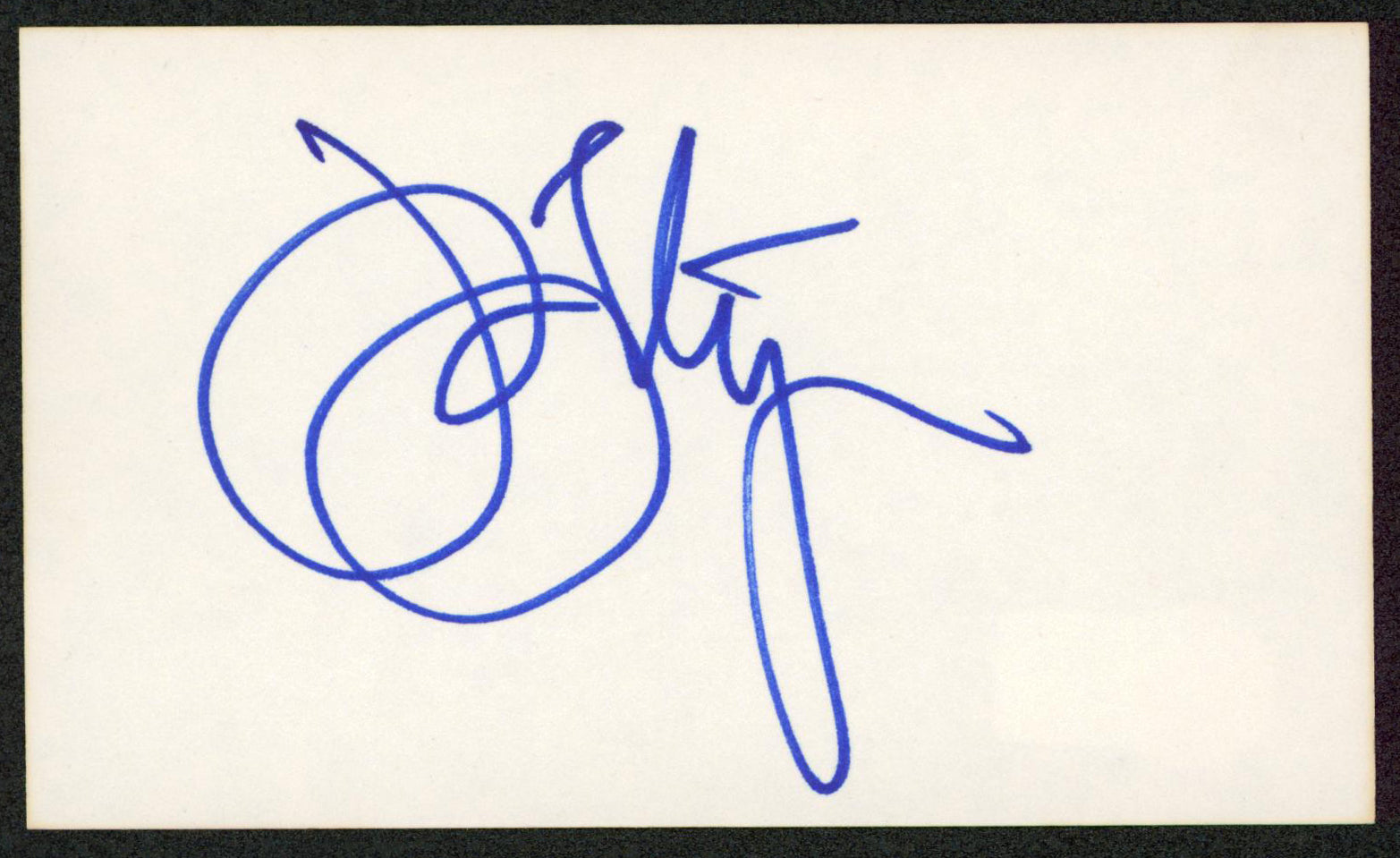 John Lithgow Dexter Authentic Signed 3x5 Index Card Autographed BAS #BW70089