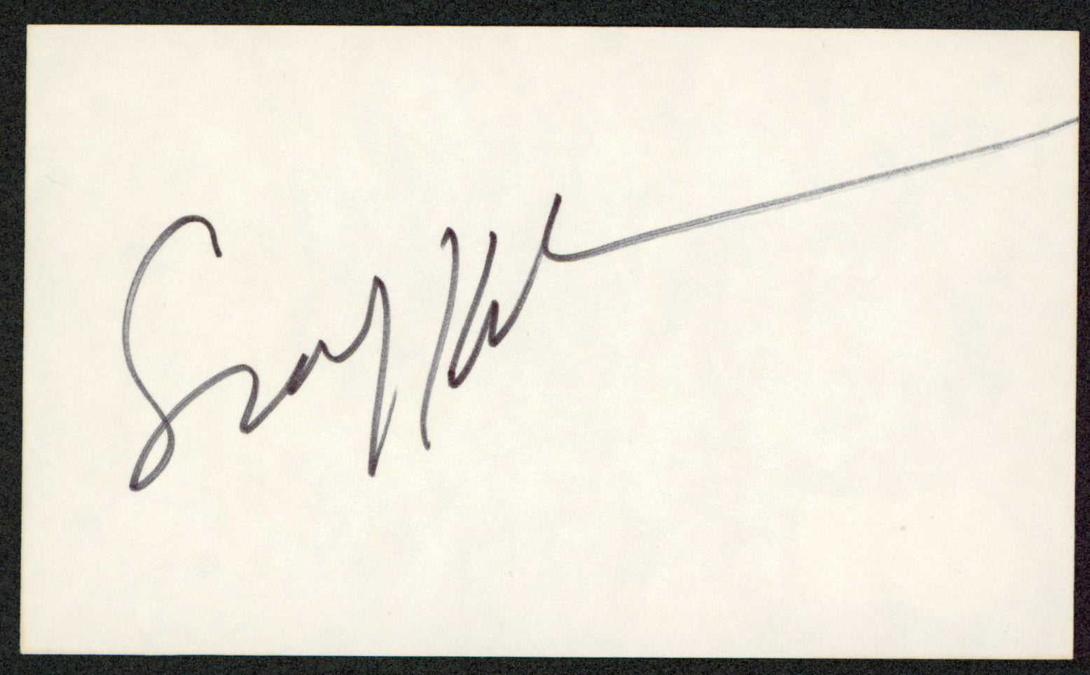 Sally Kellerman M*A*S*H Authentic Signed 3x5 Index Card Autographed BAS #BW35563