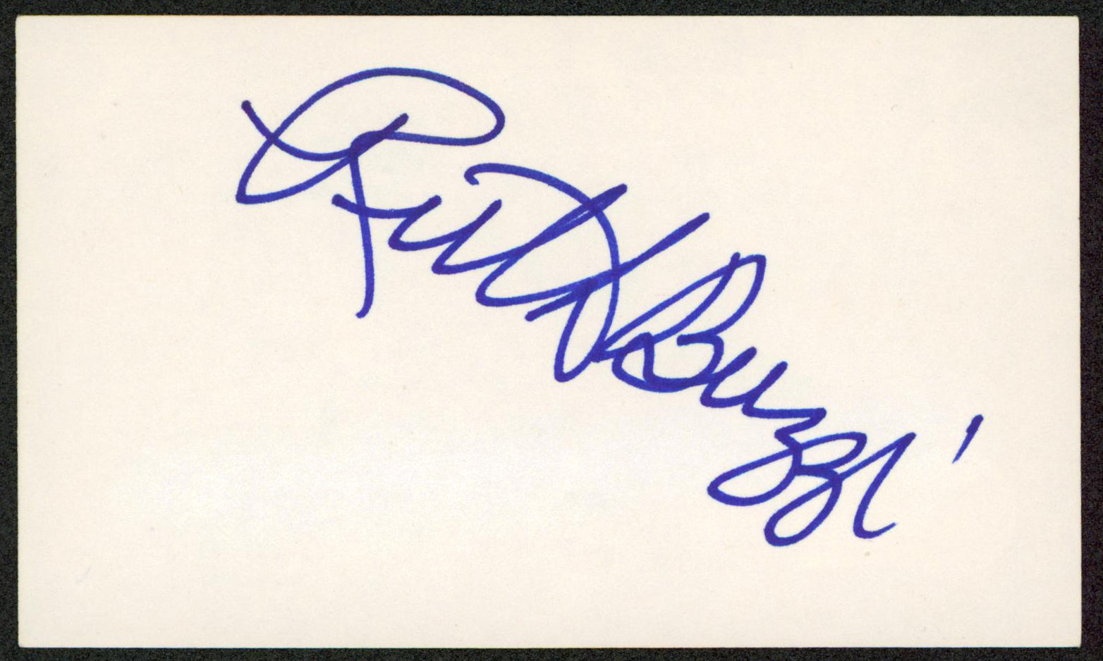 Ruth Buzzi Rowan & Martin's Laugh-In Signed 3x5 Index Card BAS #BW35525