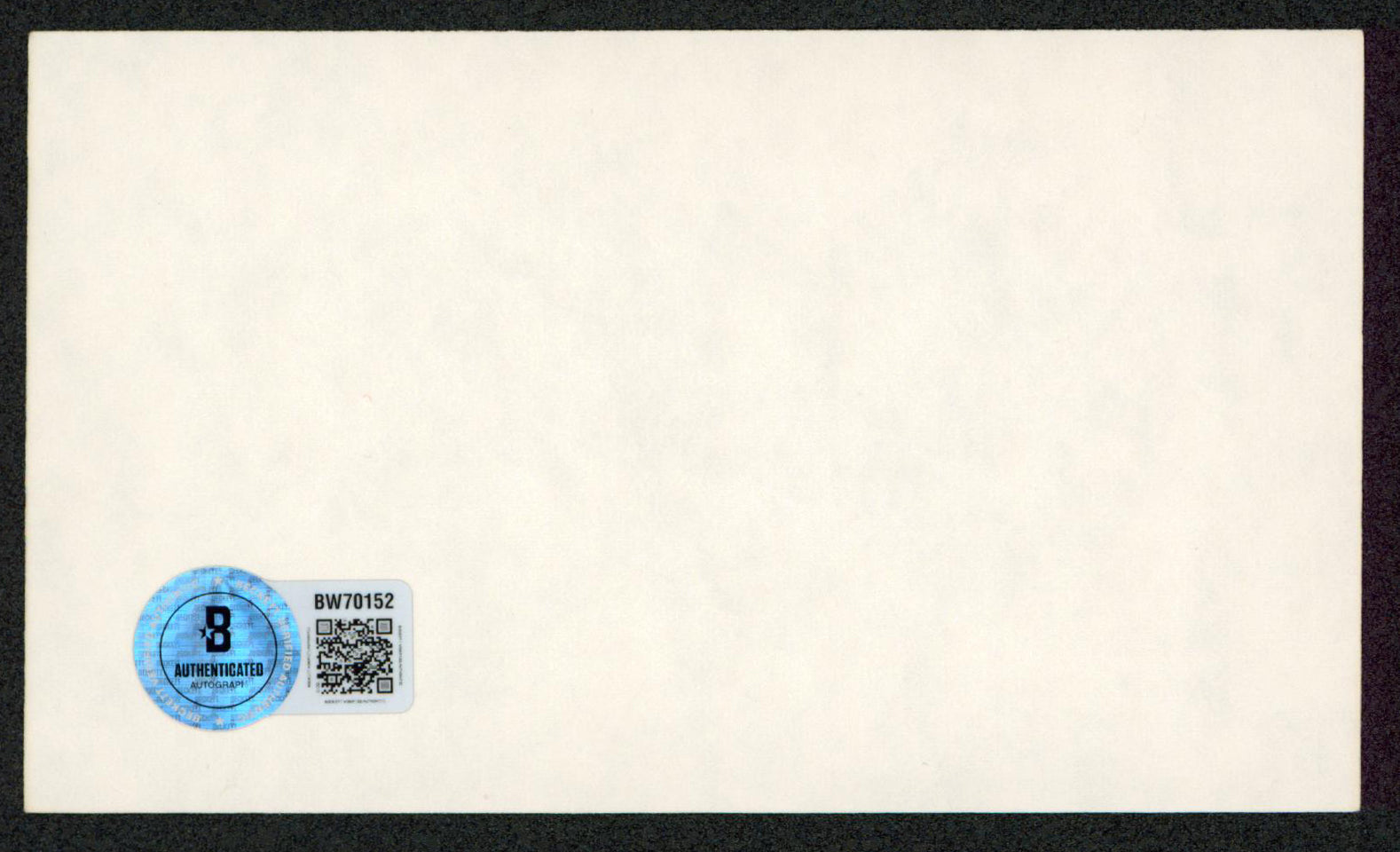 Ann Turkel Cassandra Crossing "Best Wishes" Signed 3x5 Index Card BAS #BW70152