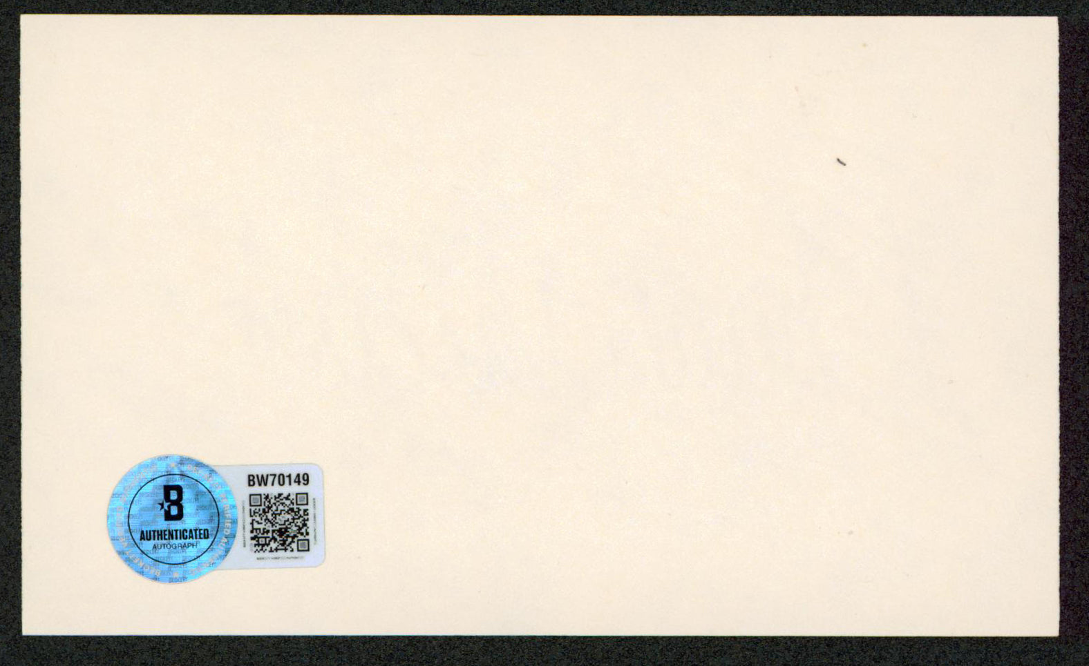 Brenda Vaccaro Once Is Not Enough Authentic Signed 3x5 Index Card BAS #BW70149