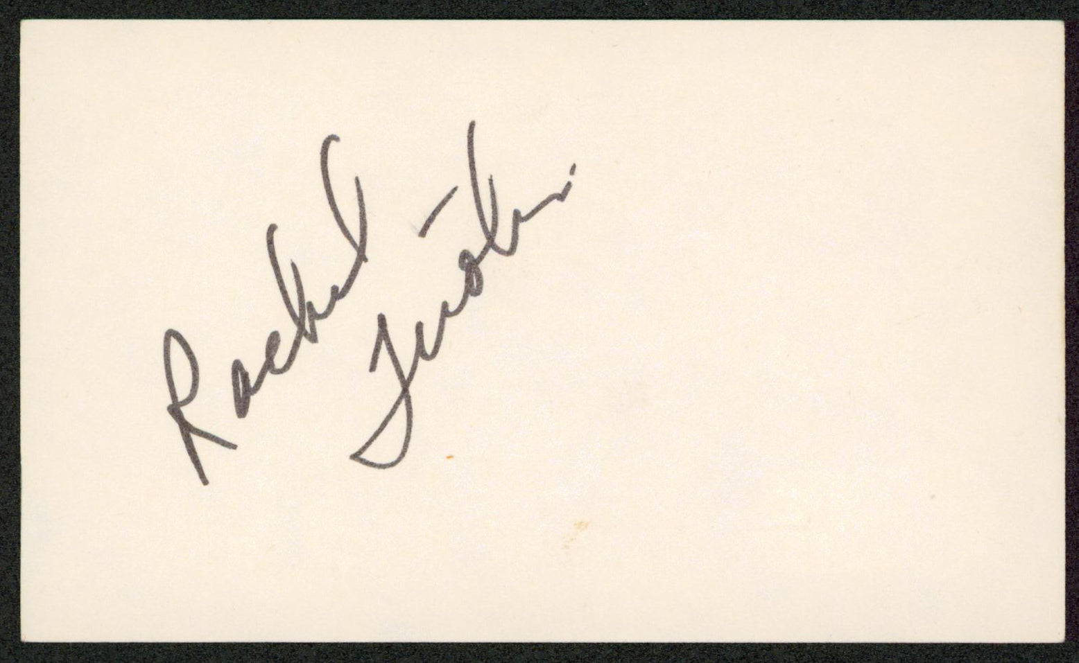 Rachel Ticotin Total Recall Authentic Signed 3x5 Index Card BAS #BW70141