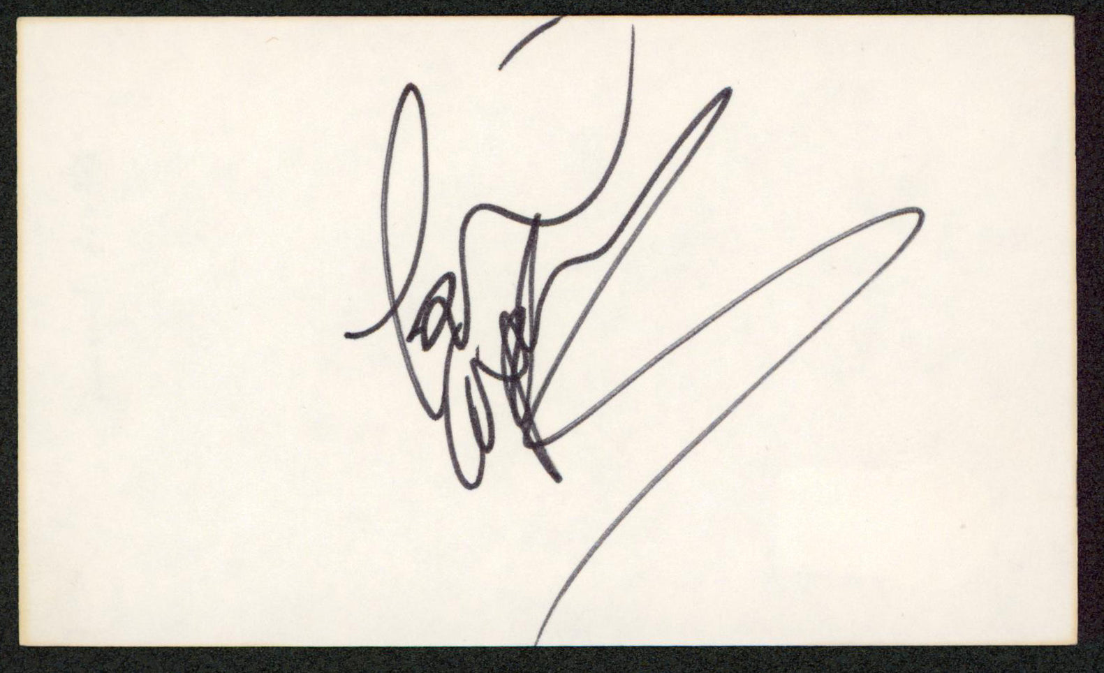 Kevin Thomas Country Musician Authentic Signed 3x5 Index Card BAS #BW70138