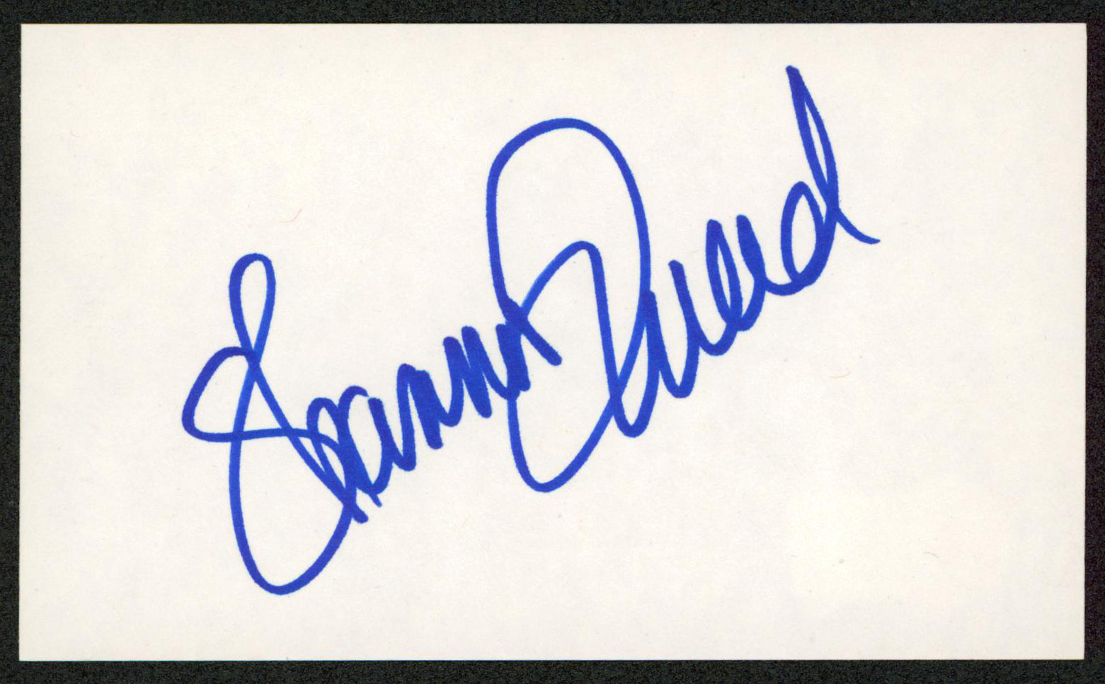 Shannon Tweed Electra Authentic Signed 3x5 Index Card Autographed BAS #BW70127
