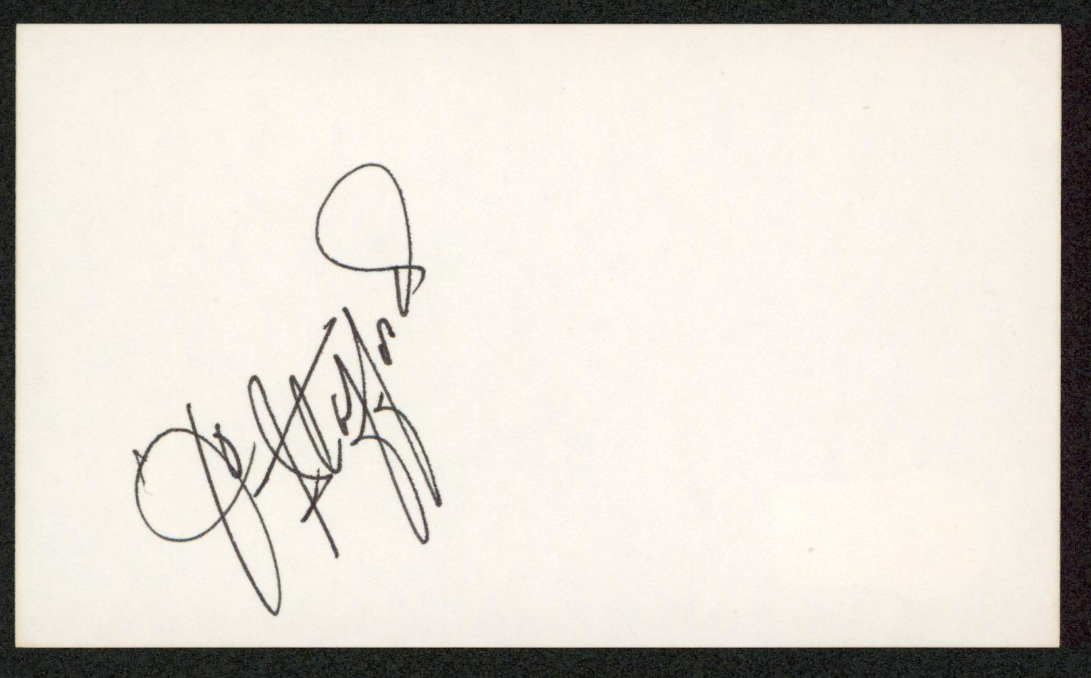 Jo Stafford Singer Authentic Signed 3x5 Index Card Autographed BAS #BW70125