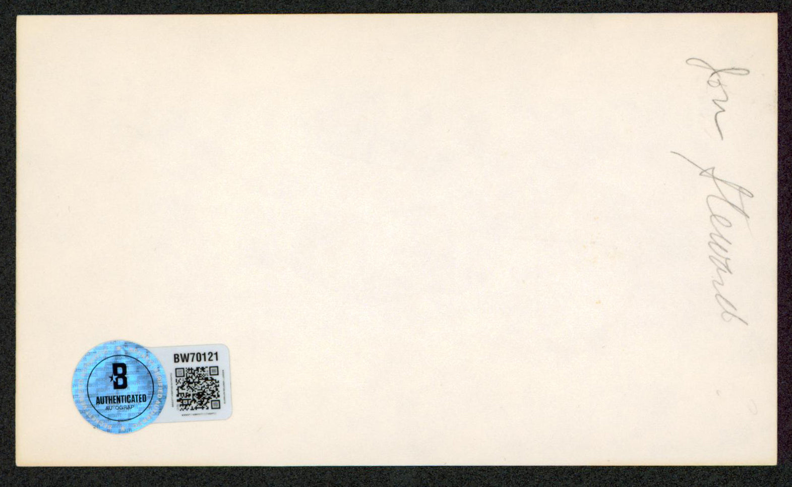 Jon Stewart The Daily Show Authentic Signed 3x5 Index Card BAS #BW70121