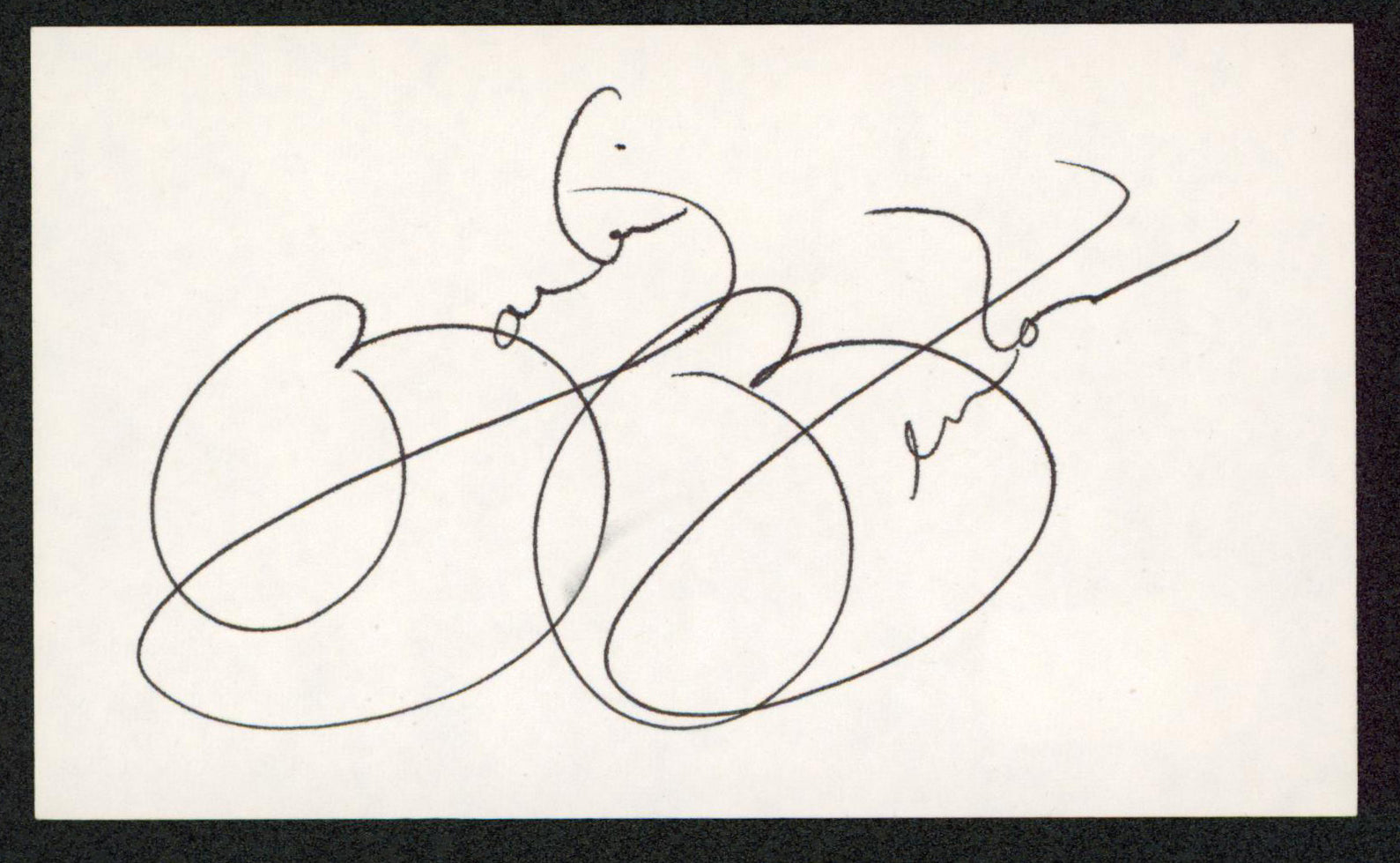 Barbi Benton X-Ray Authentic Signed 3x5 Index Card Autographed BAS #BW70109