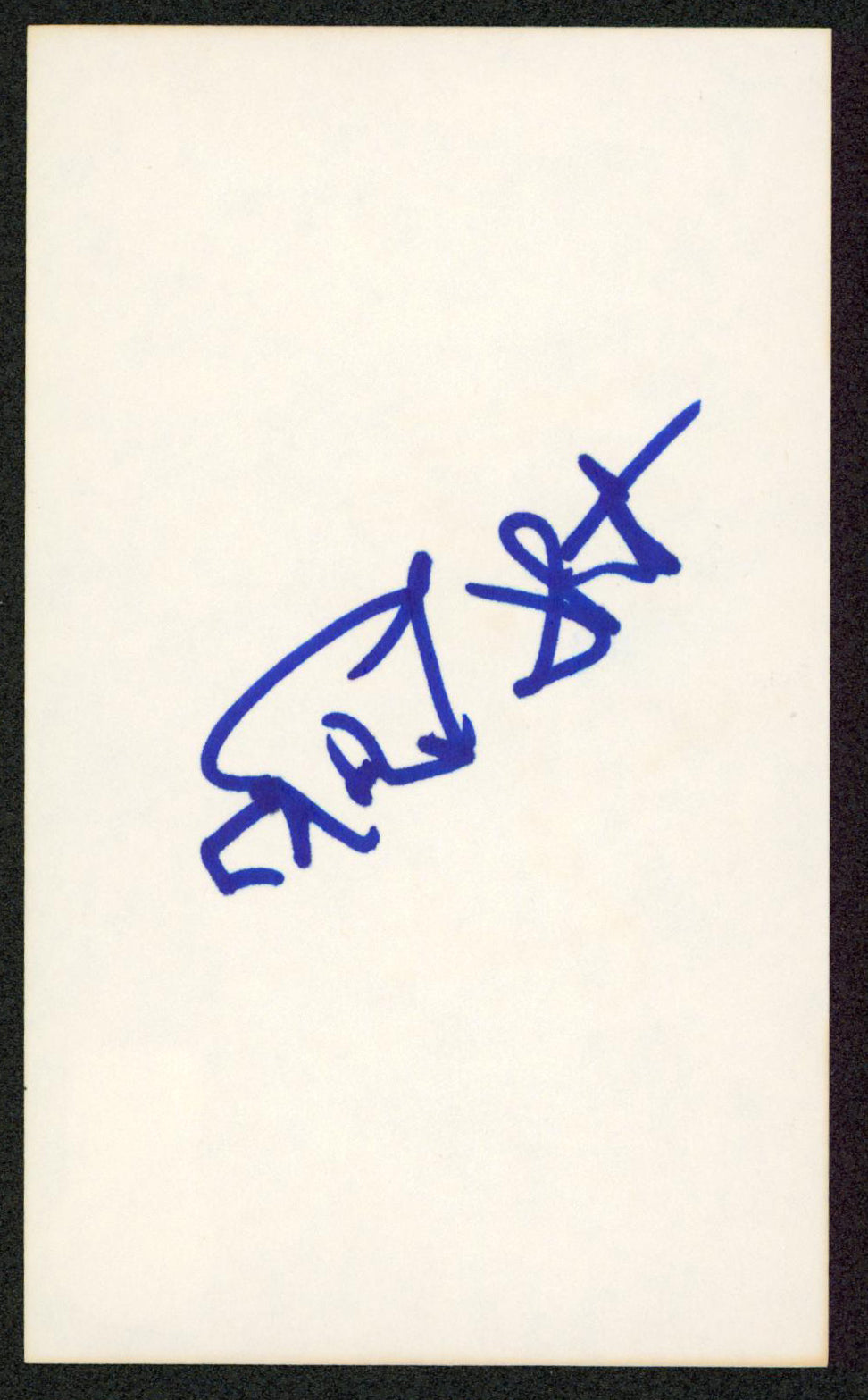 Eddie Albert Green Acres Authentic Signed 3x5 Index Card BAS #BW70108