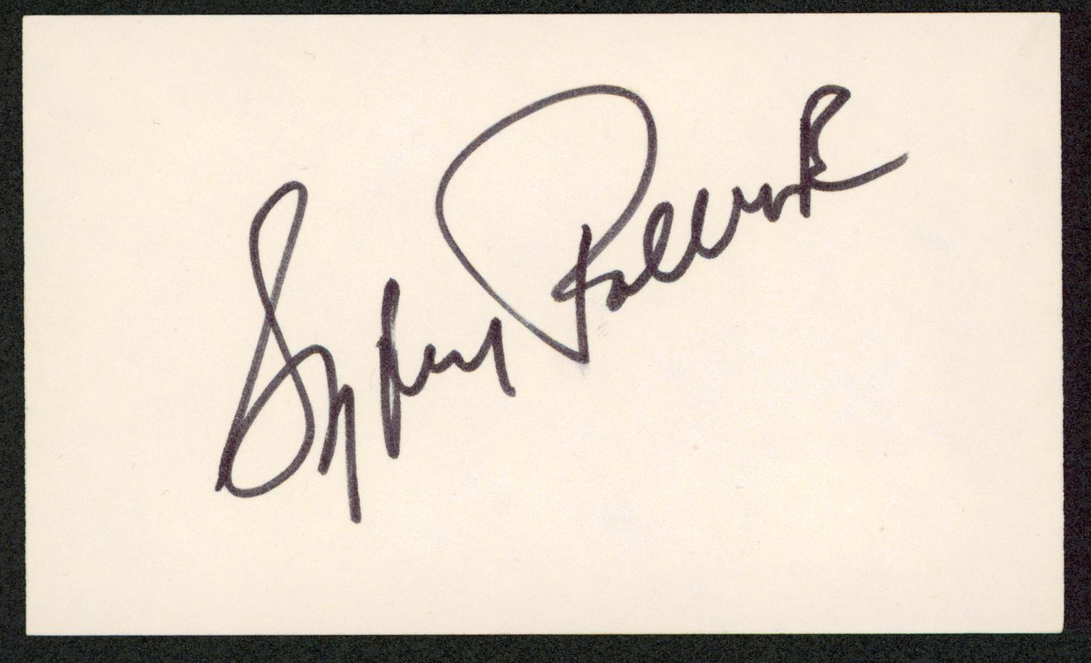 Sydney Pollack Out of Africa Authentic Signed 3x5 Index Card BAS #BW70037
