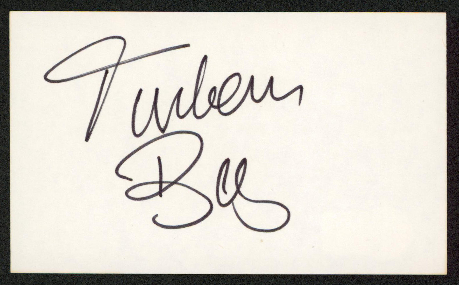 Turhan Bey The Mummy's Tomb Authentic Signed 3x5 Index Card BAS #BW70041