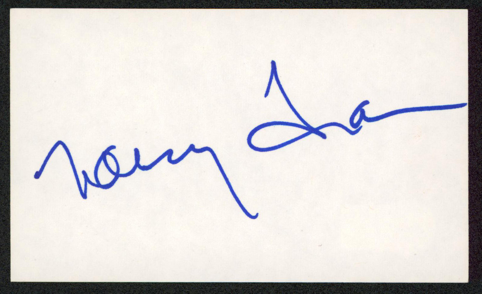 Nancy Travis Last Man Standing Authentic Signed 3x5 Index Card BAS #BW35522