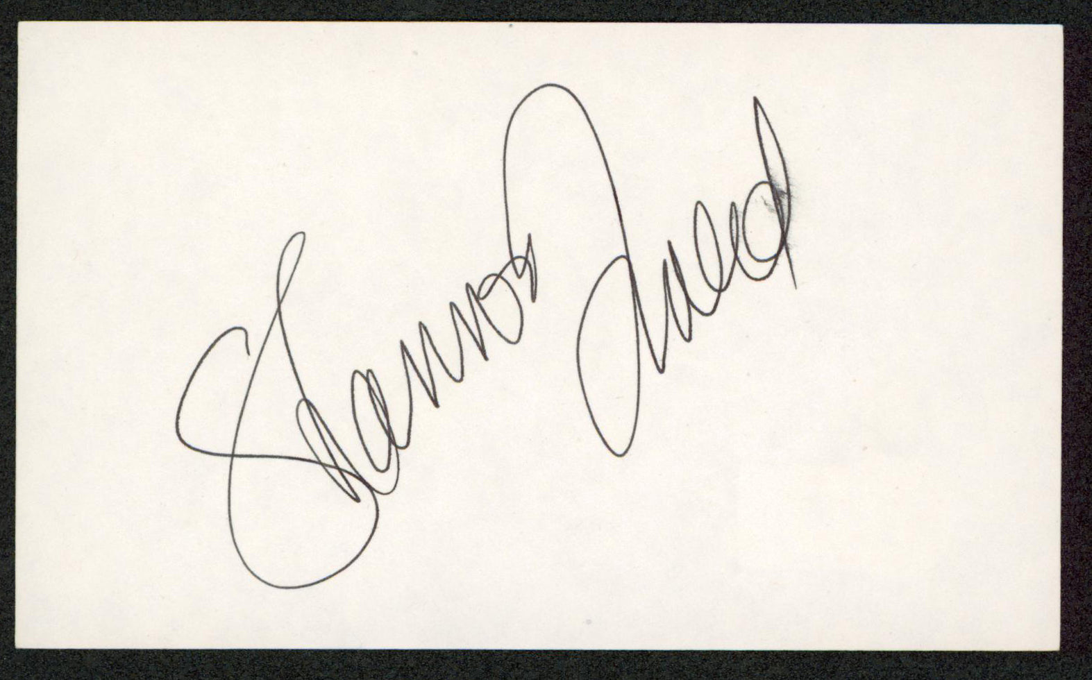 Shannon Tweed Electra Authentic Signed 3x5 Index Card Autographed BAS #BW70129