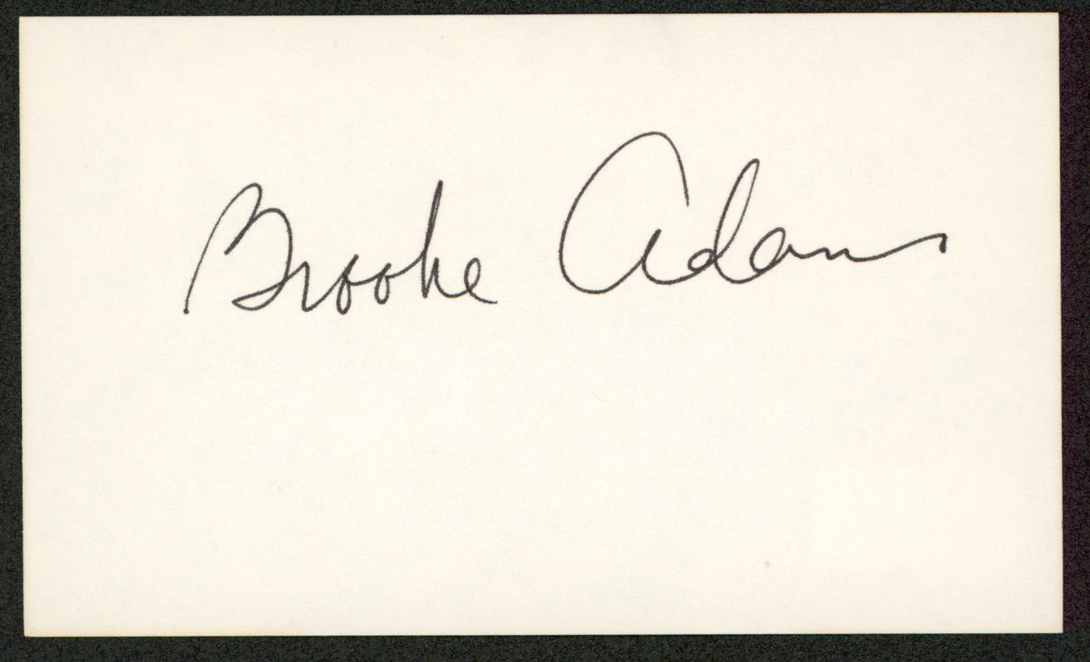 Brooke Adams Invasion of the Body Snatchers Authentic Signed 3x5 Index Card BAS