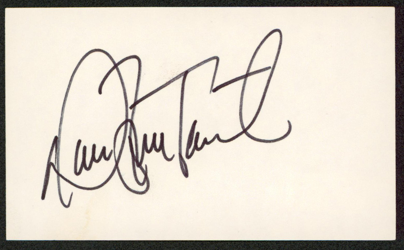 Royals Danny Tartabull Authentic Signed 3x5 Index Card Autographed BAS